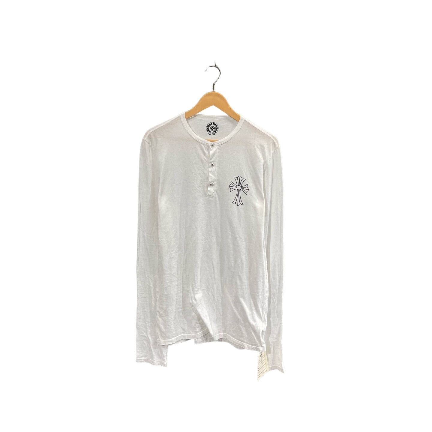 Chrome Hearts Chrome Hearts Silver Button Cross Long Sleeve T-Shirt M Size US M / EU 48-50 / 2 - 1 Thumbnail
