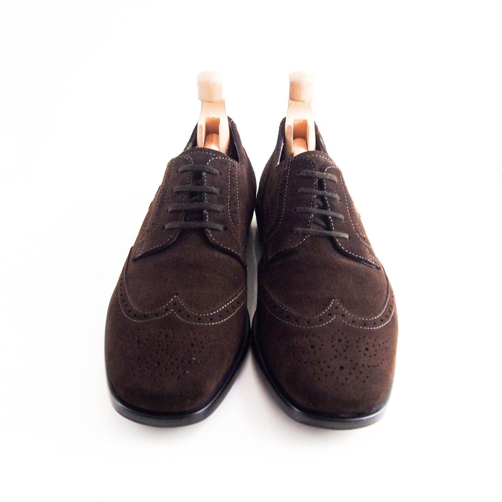 Tod's TOD's Wingtip Brogues Brown Suede Mens Size EU 42.5 US 9.5 Size US 9.5 / EU 42-43 - 3 Thumbnail