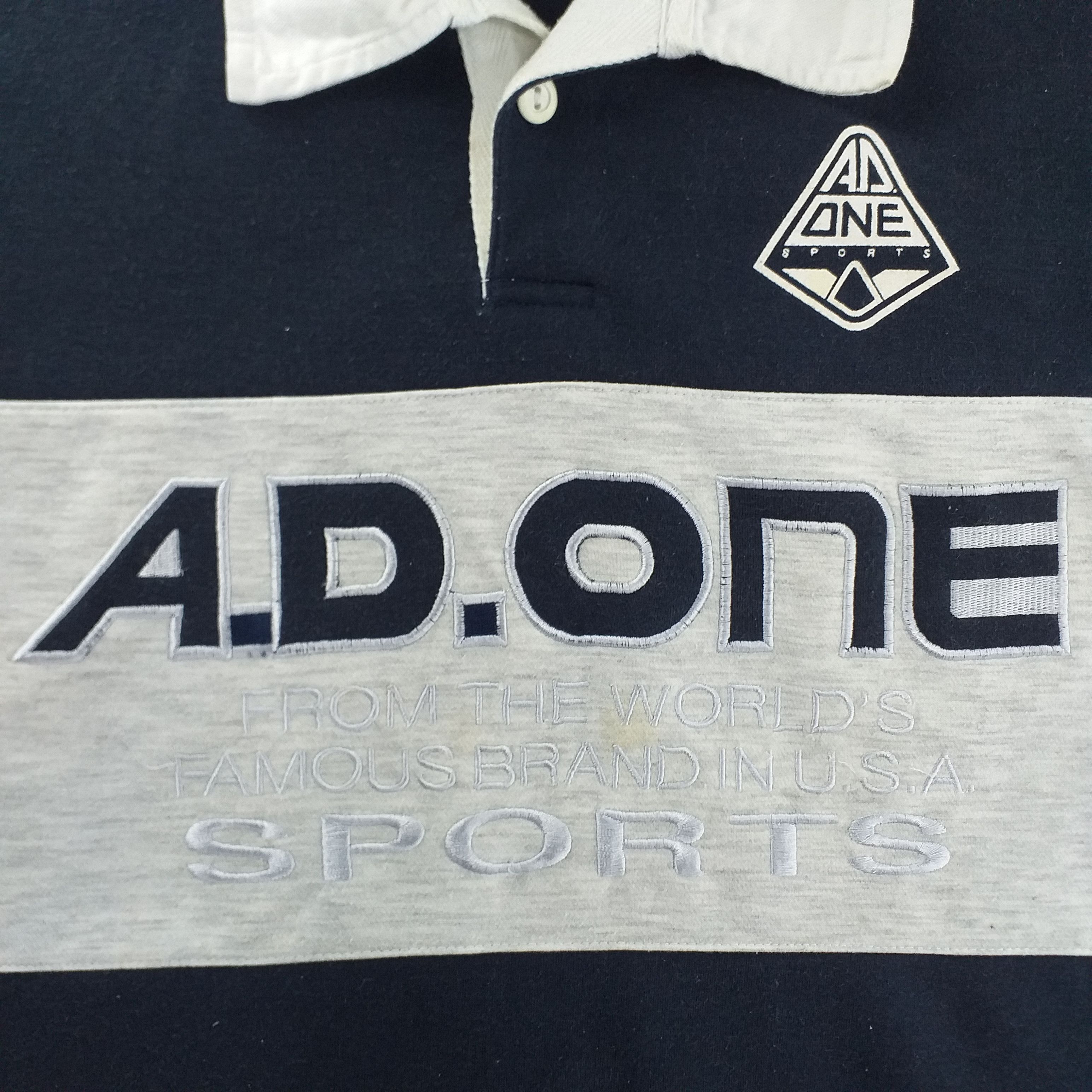Vintage Vintage A.D.ONE Button Tshirt XLarge -G008 Size US XL / EU 56 / 4 - 10 Thumbnail