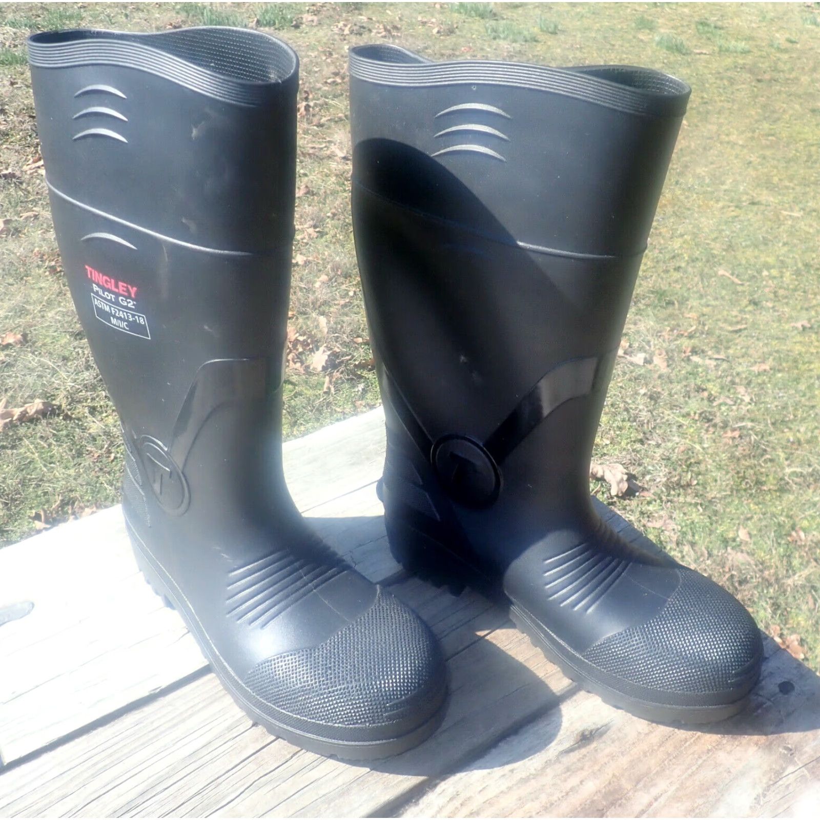 Vintage VINTAGE Servus Steel Toe Rain Boots Men Size 7 Black Waterproof Rubber Safety Footwear Size US 7 / EU 40 - 3 Thumbnail