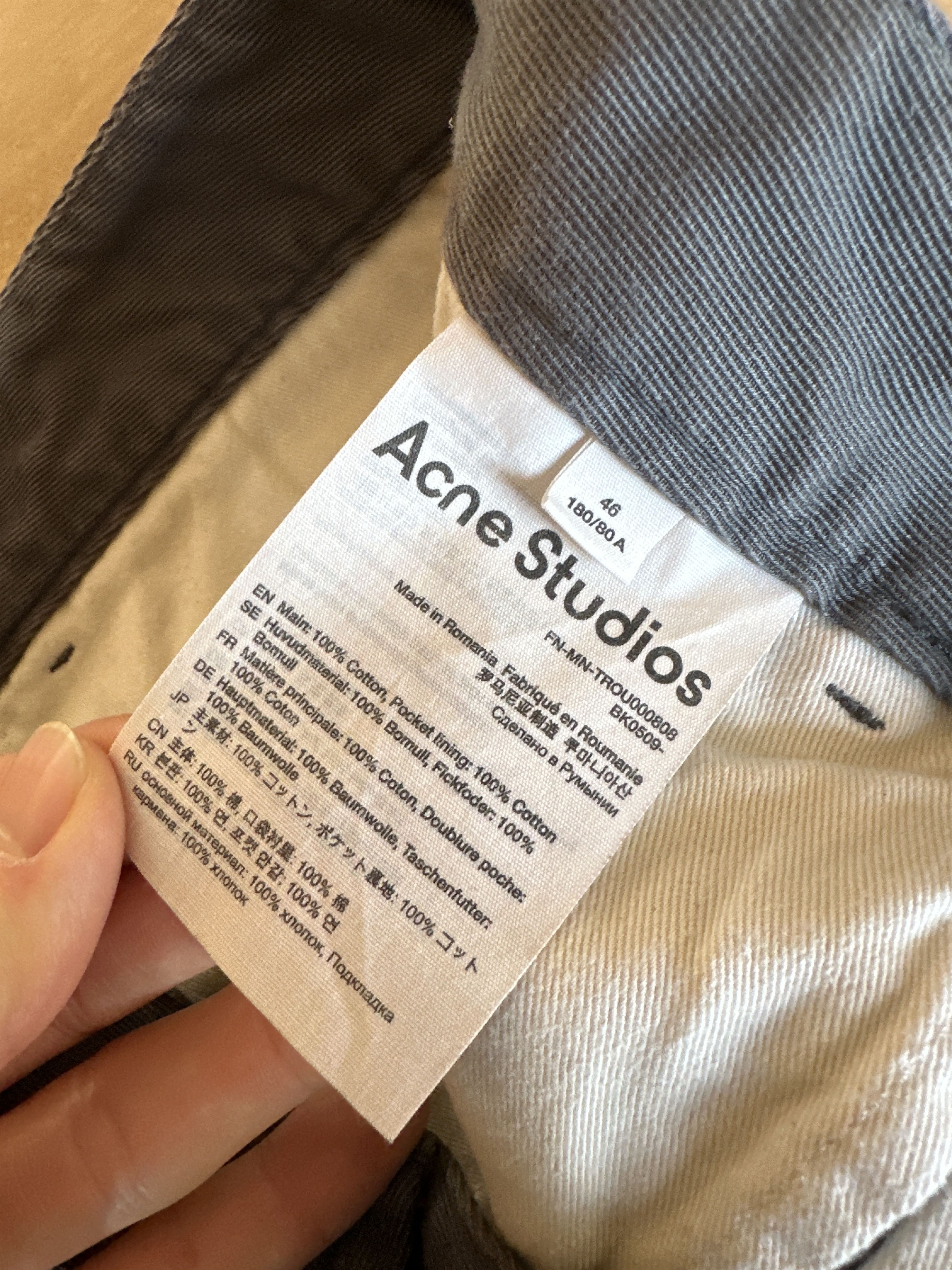 Acne Studios Acne Studios Straight Leg Work Pants Size US 31 - 5 Thumbnail