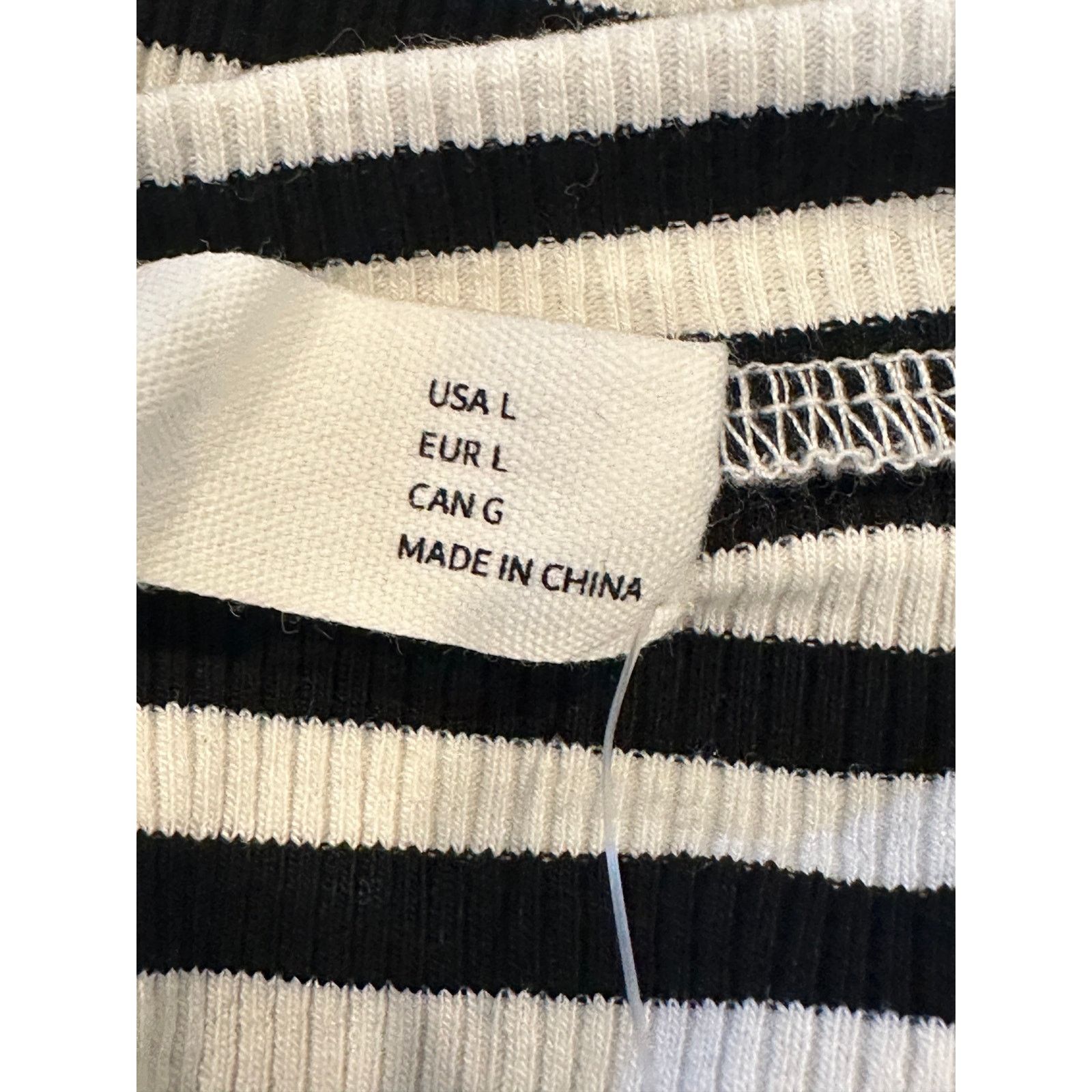 Other Elodie Women's Sleeveless Ribbed Black White Tank Top L NWT Size L / US 10 / IT 46 - 9 Thumbnail