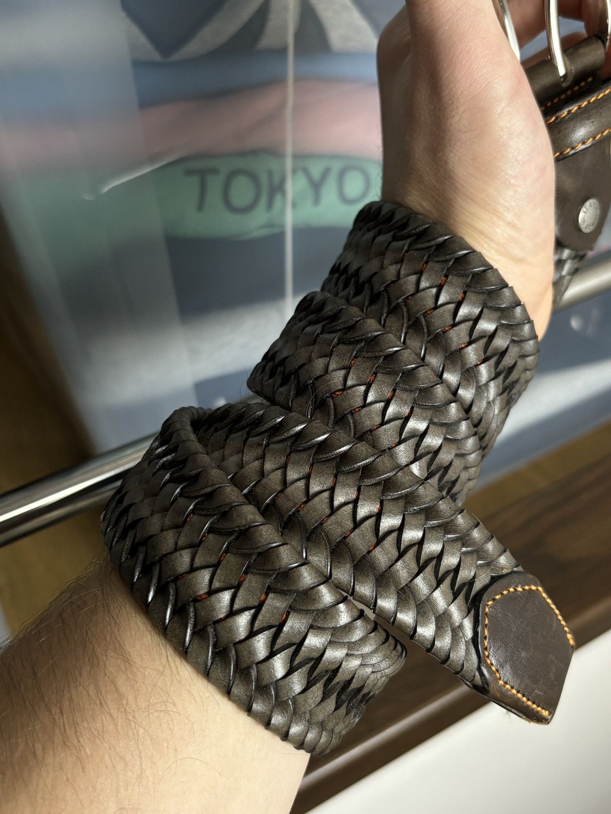 Japanese Brand Snake Scale Vintage Belt Size ONE SIZE - 4 Thumbnail