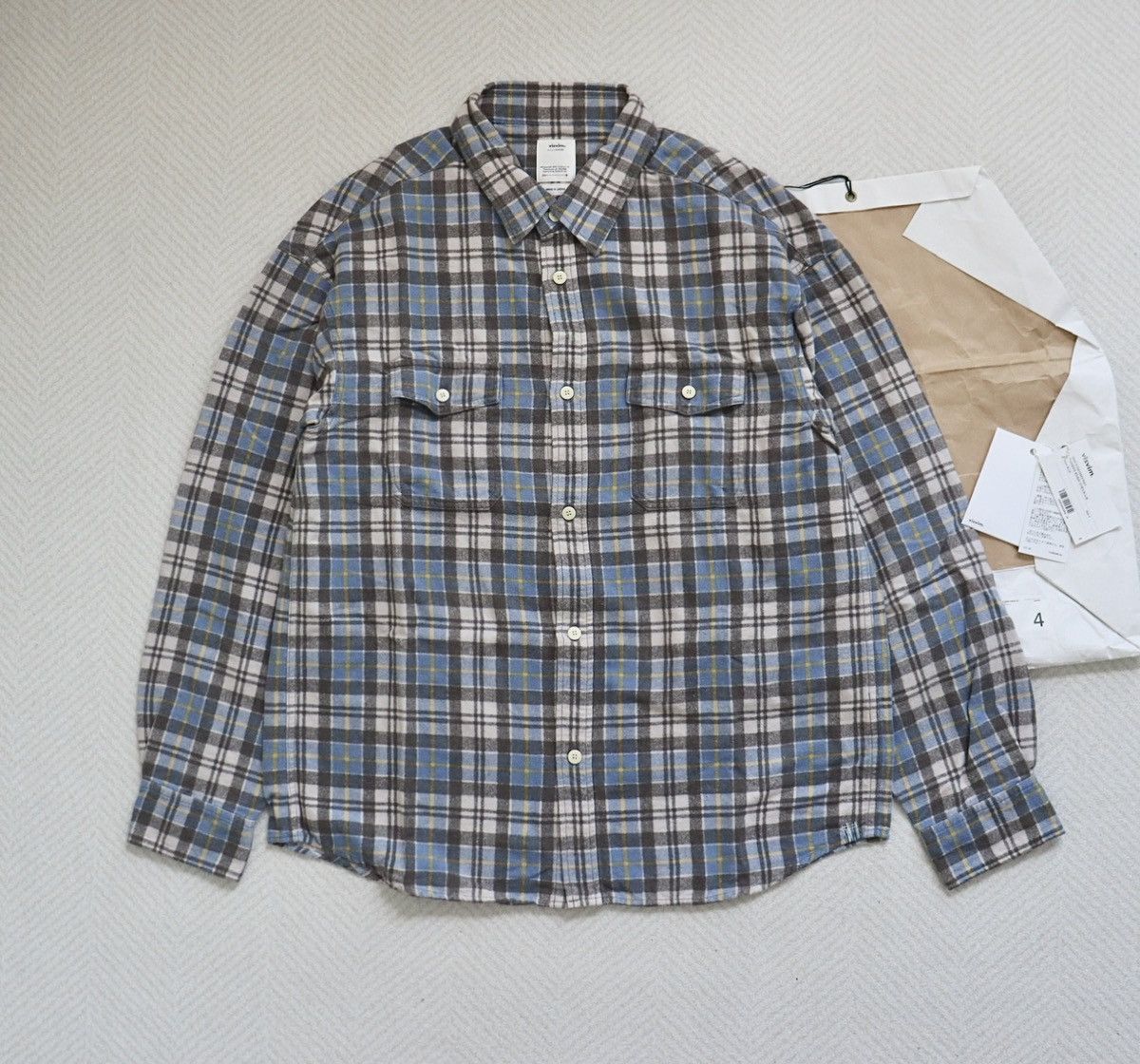 Visvim Visvim 24ss Pioneer Khadi Check Shirt size4 Size US XL / EU 56 / 4 - 1 Thumbnail