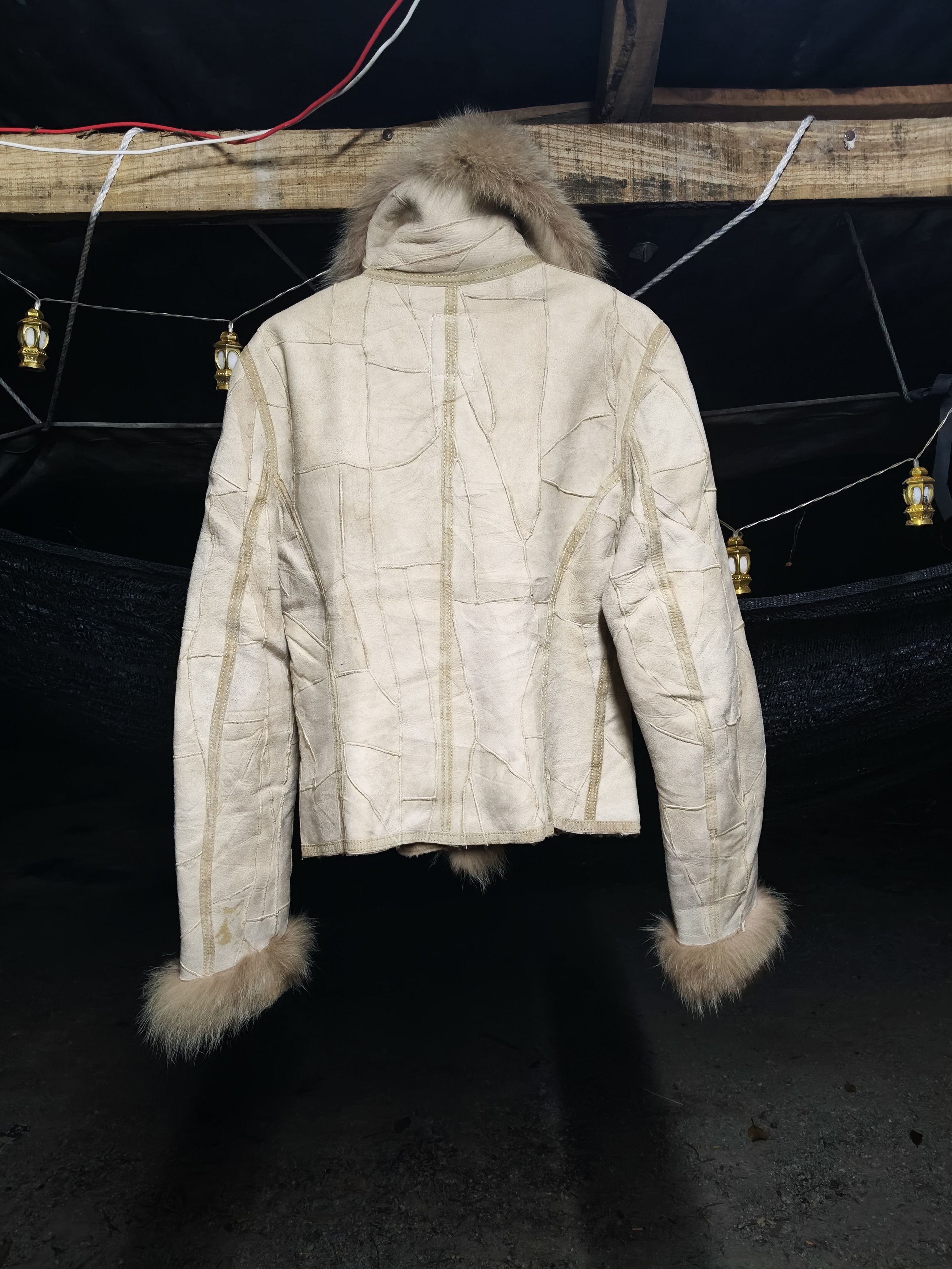 Vintage RESTIR Faux Fur Leather Jacket Size XS / US 0-2 / IT 36-38 - 2 Thumbnail