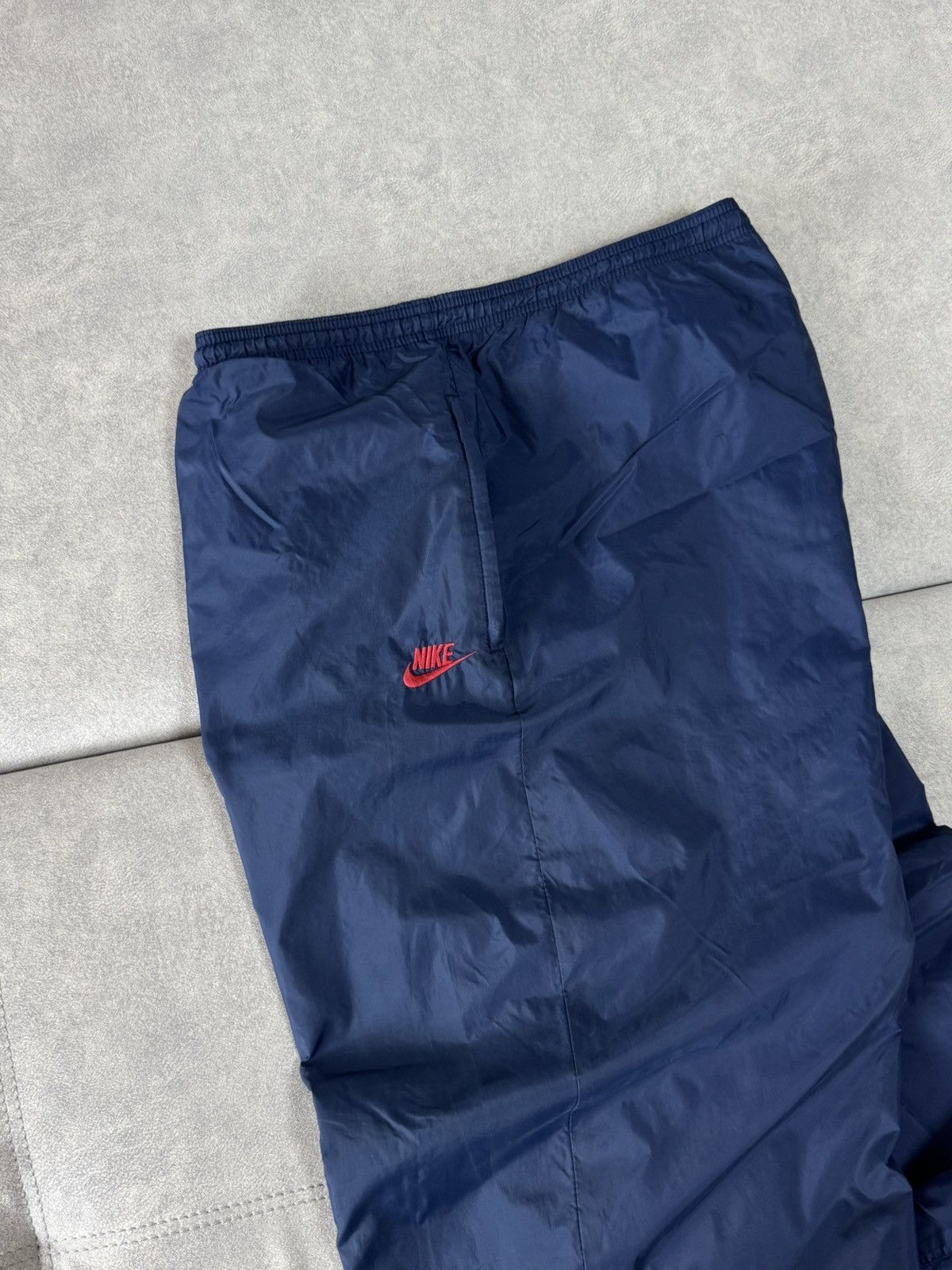 Nike × Vintage Vintage Nike Nylon Y2K Baggy sweatpants pants drill XL Size US 34 / EU 50 - 5 Thumbnail