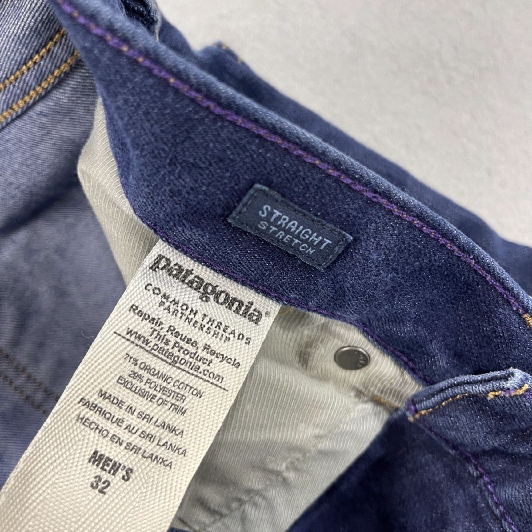Patagonia Patagonia Iron Clad Jeans Mens 32x32 Blue Straight Fit Stretch Denim Size US 32 / EU 48 - 5 Thumbnail