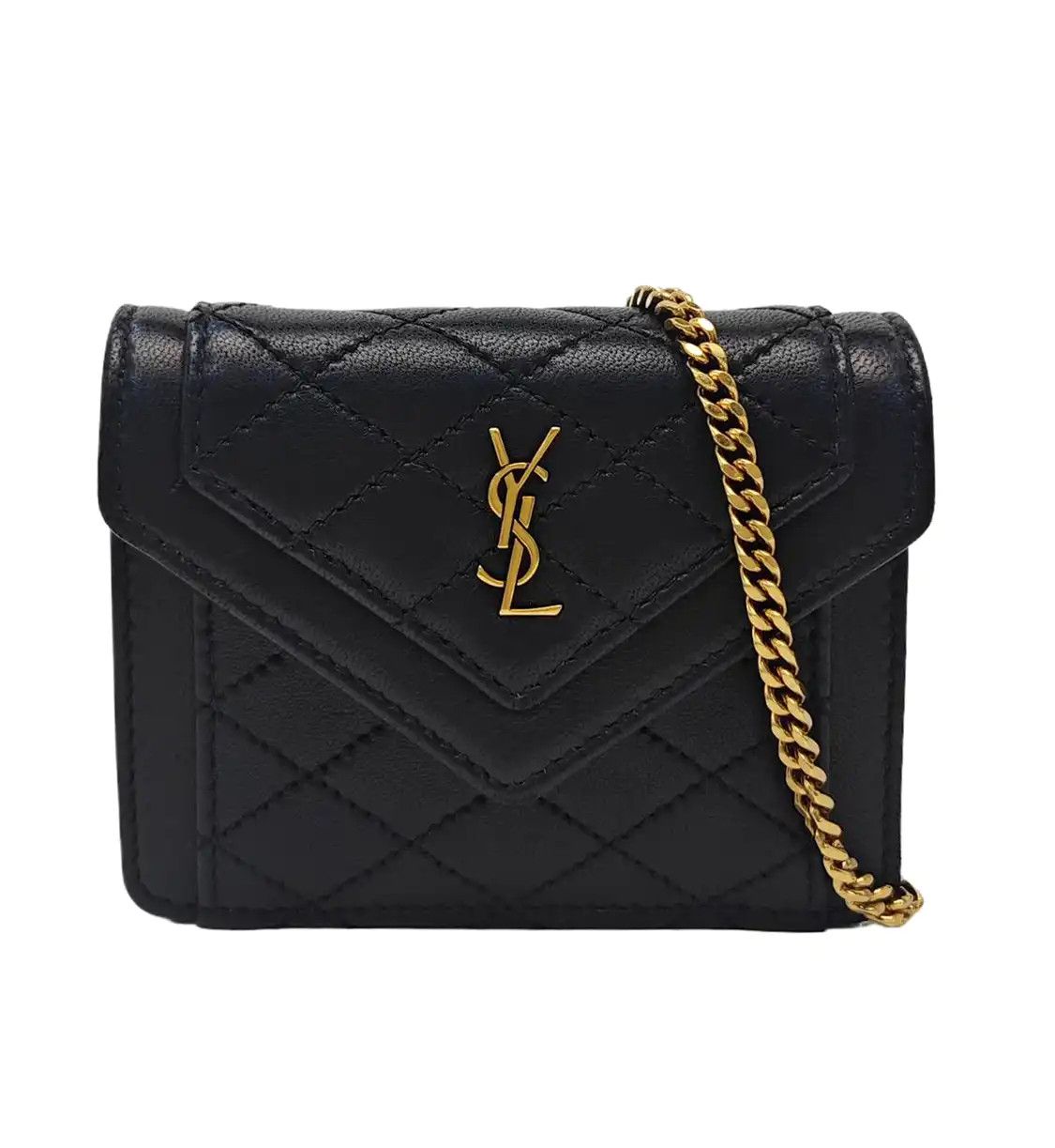 Saint Laurent Paris Saint Laurent Paris YSL GABY black sheepskin quilted shoulder bag crossbody bag Size ONE SIZE - 1 Thumbnail
