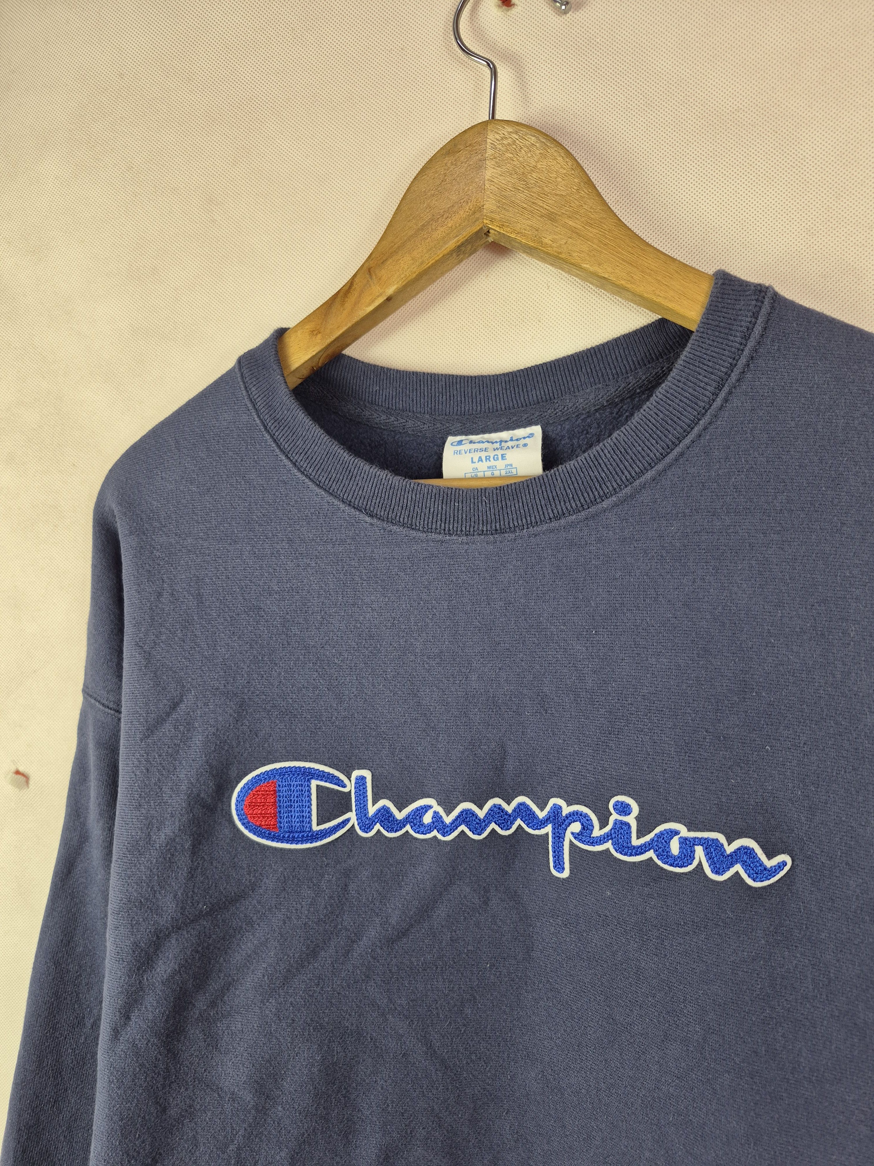 Champion 🔥 Champion Reverse Weave Embroided Spellout Sweatshirt Size US L / EU 52-54 / 3 - 2 Thumbnail