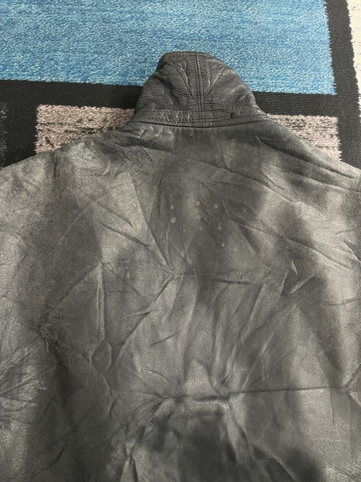 Vintage Vintage 1960’s French Air Force Faded Leather Jacket Size US L / EU 52-54 / 3 - 18 Thumbnail