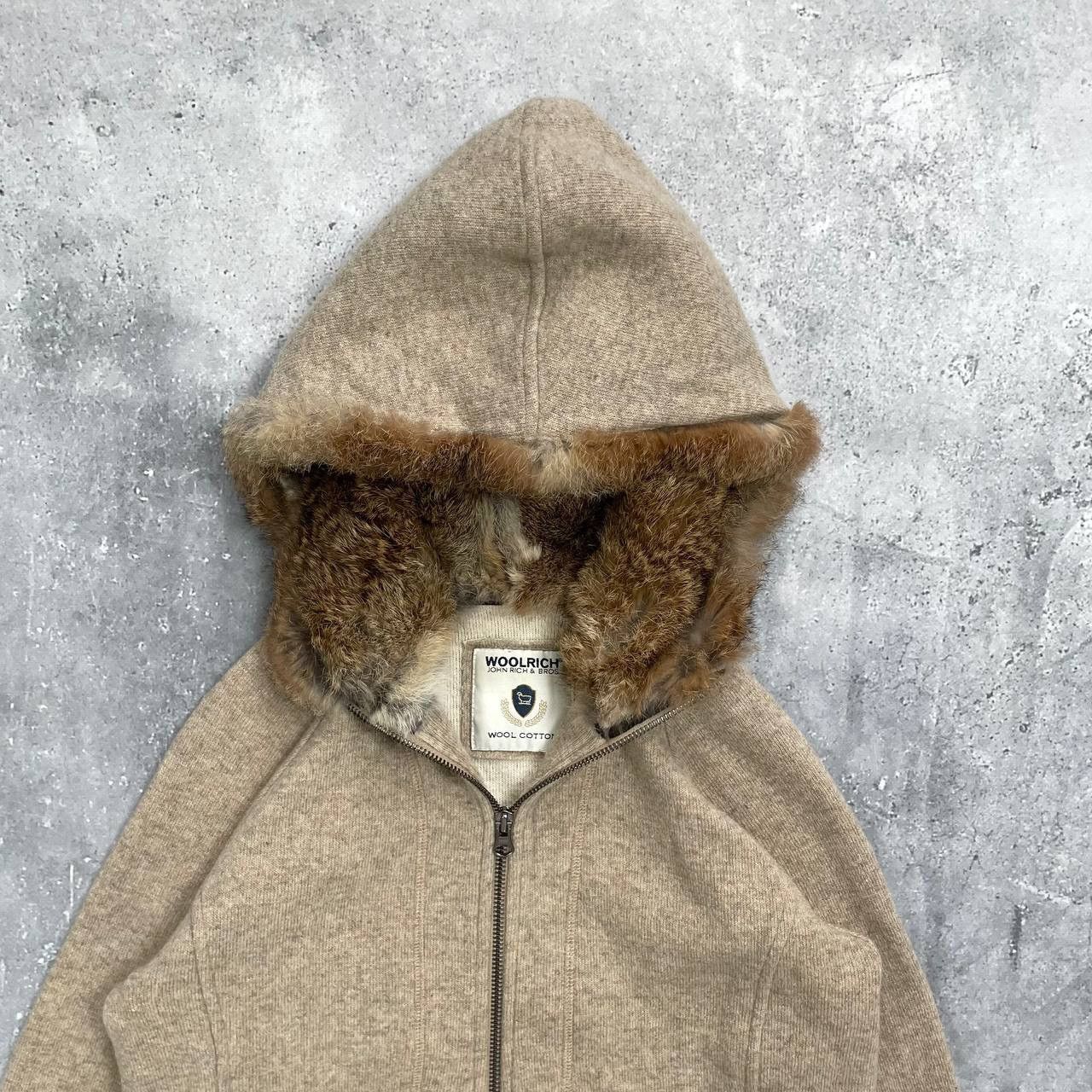 Woolrich Woolen Mills Woolrich Wool Cotton Fur Full-Zip Hoodie Women’s Beige M Size M / US 6-8 / IT 42-44 - 9 Thumbnail