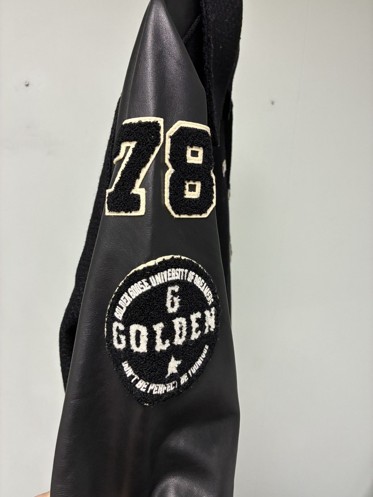 Golden Goose Wool Bomber with patch leather sleeves EU 48 USA 38 Size US M / EU 48-50 / 2 - 12 Thumbnail