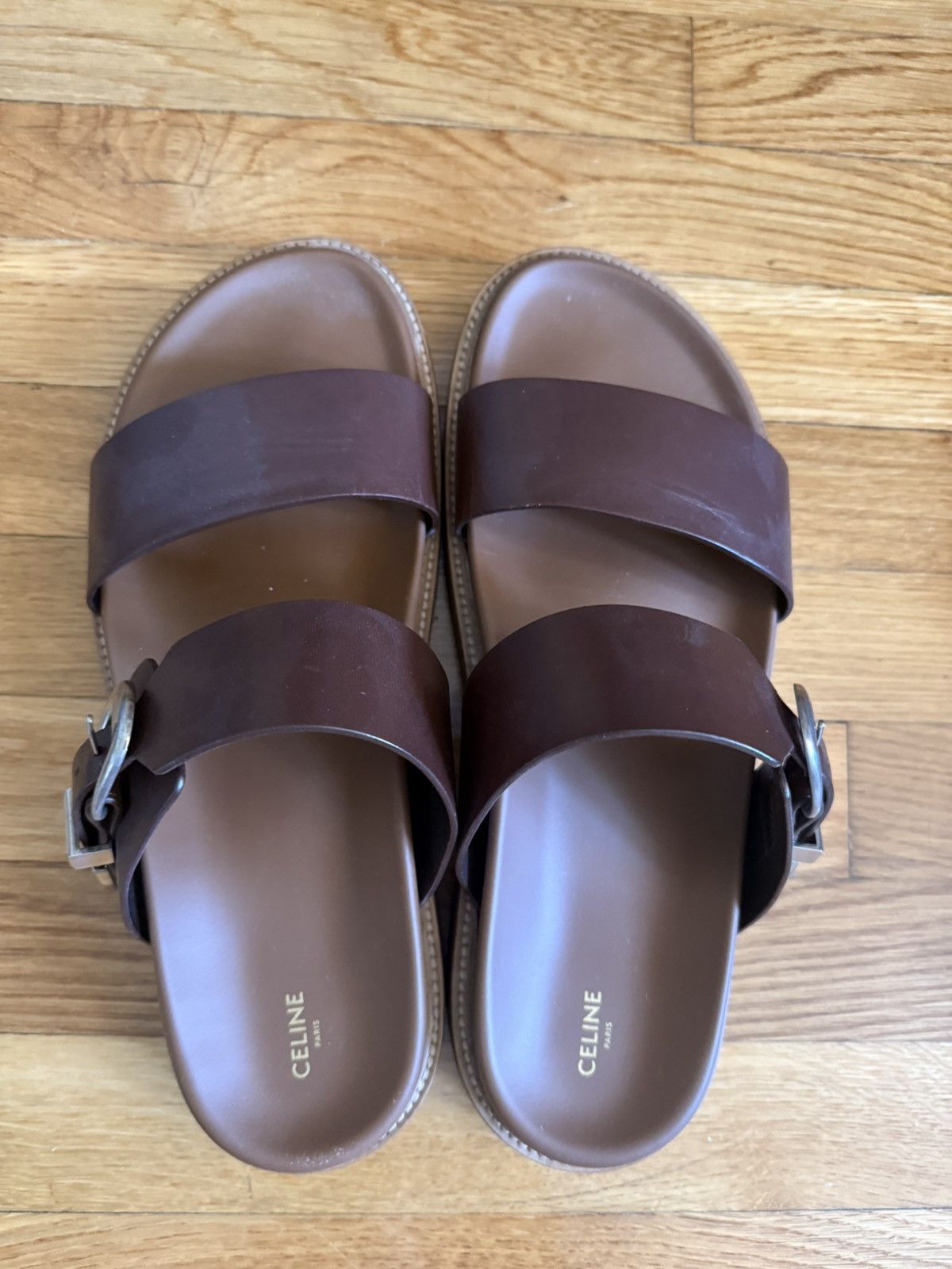 Celine Celine leather slipper Size US 11 / EU 44 - 2 Thumbnail