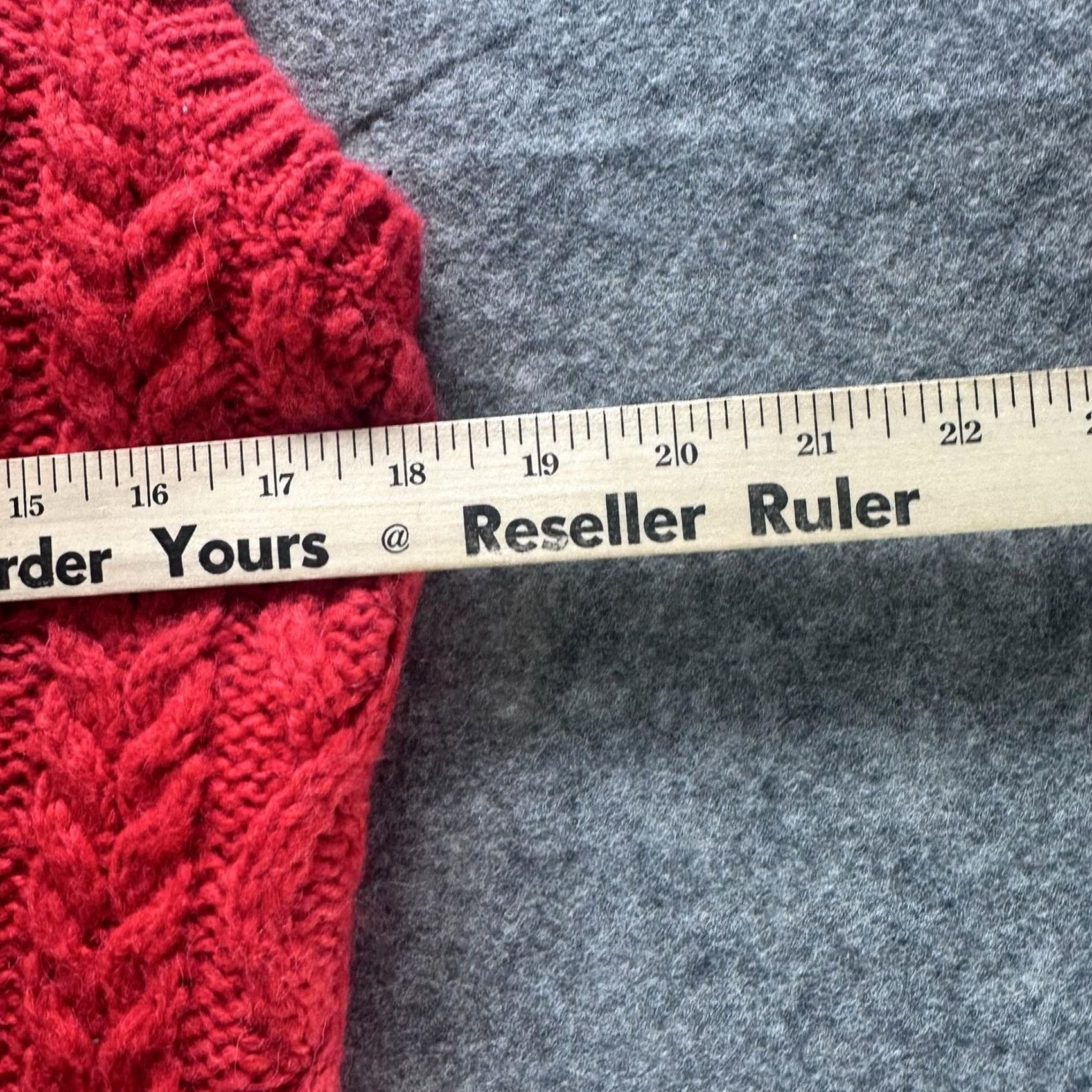 J.Crew J.Crew Sweater Vest Womens XL Red Cable Knit Sleeveless Crewneck Chunky Size XL / US 12-14 / IT 48-50 - 6 Thumbnail