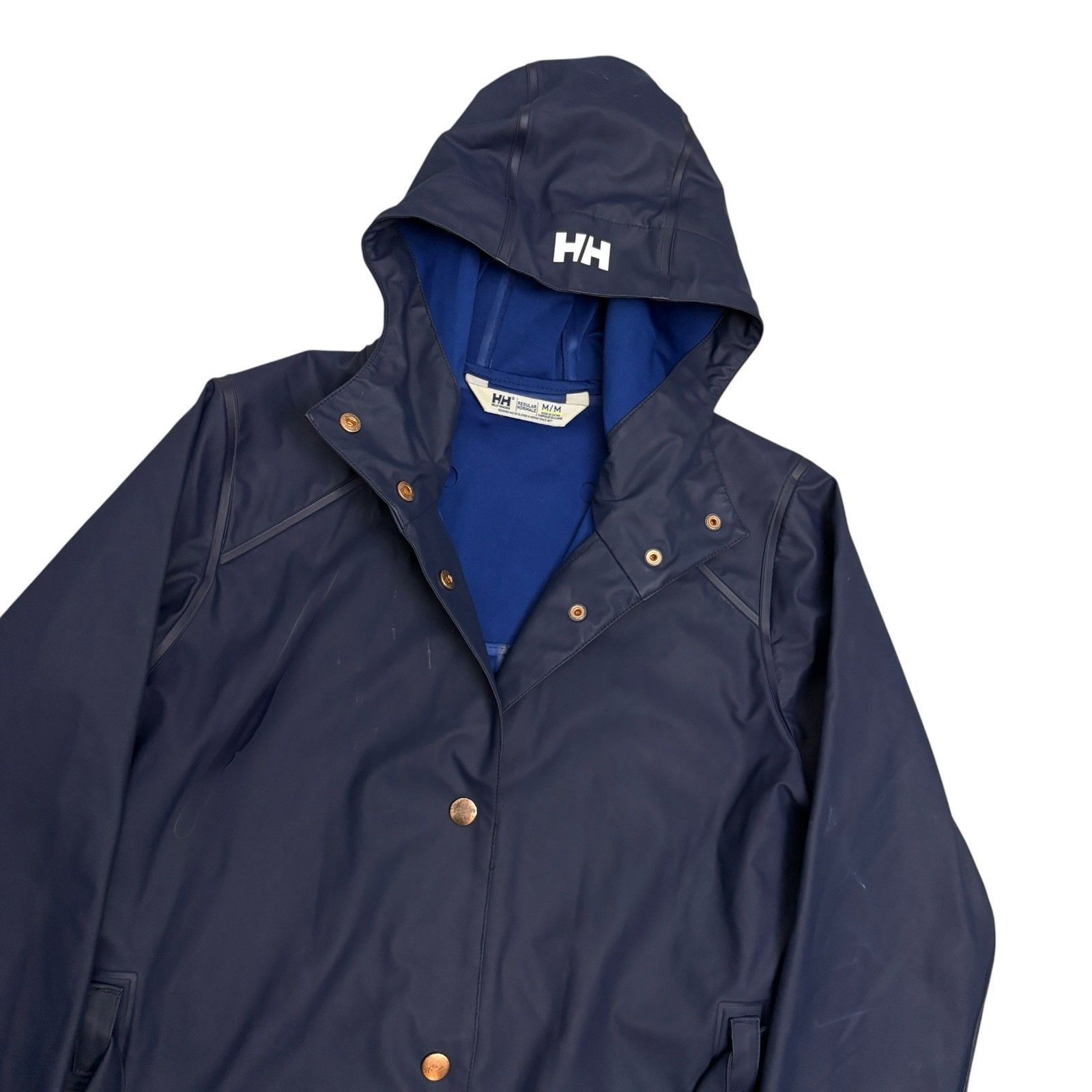 Helly Hansen Waterproof Rain Coat Gorpcore Jacket Medium in Blue, Women's — image 3 of 6