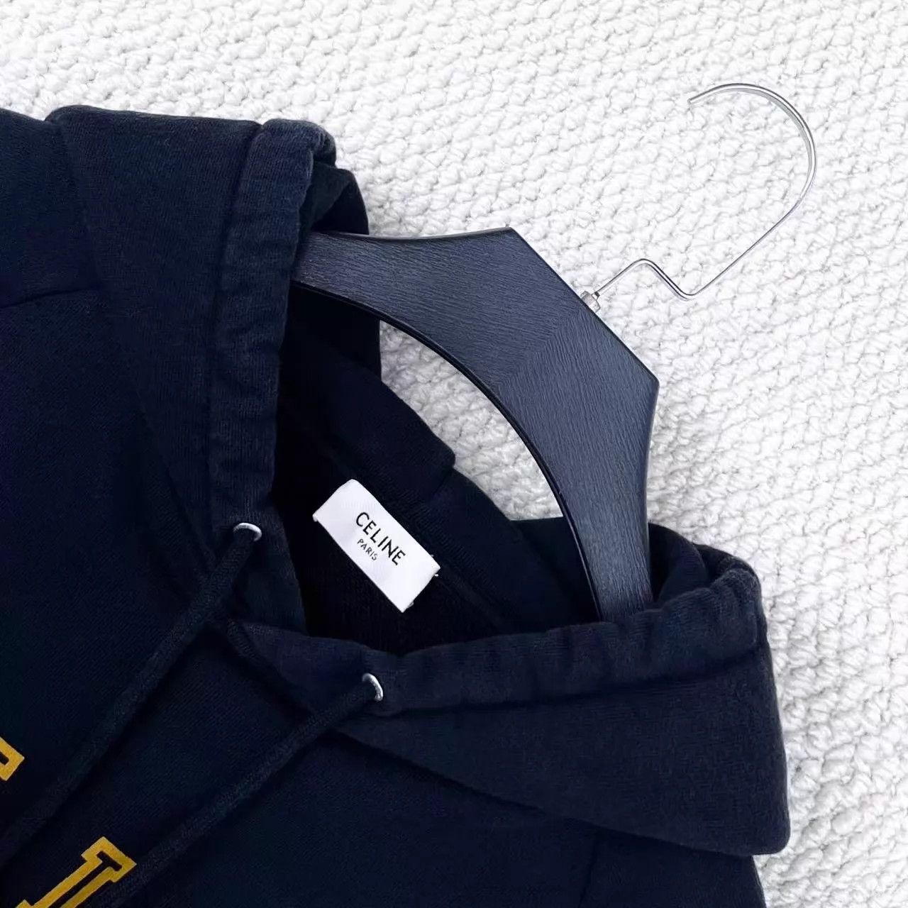 Celine Celine SS24 Black Logo Hoodie S Size US S / EU 44-46 / 1 - 3 Thumbnail
