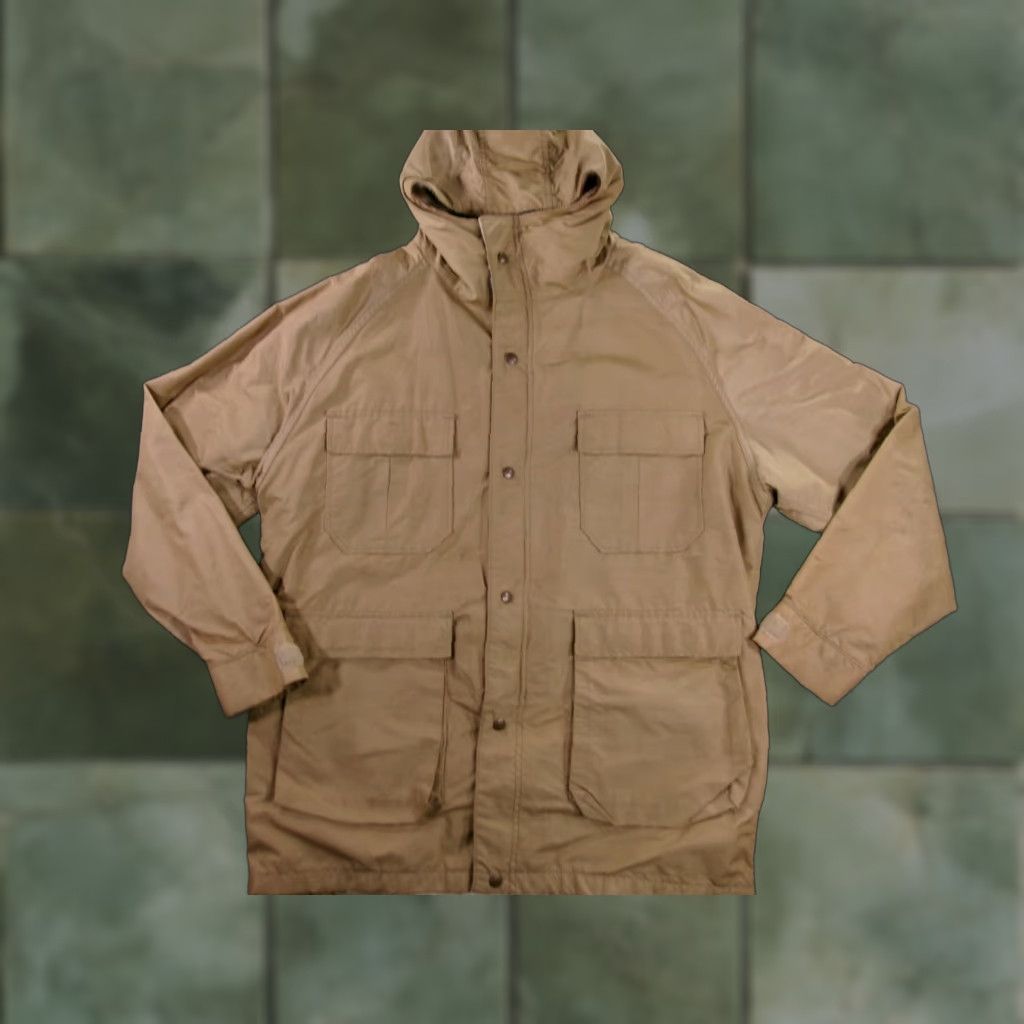 Vintage L.L. Bean Vintage Parka Men Large Beige Wool Lined Coat Outdoor Hiking Workwear 80s Size US L / EU 52-54 / 3 - 1 Thumbnail