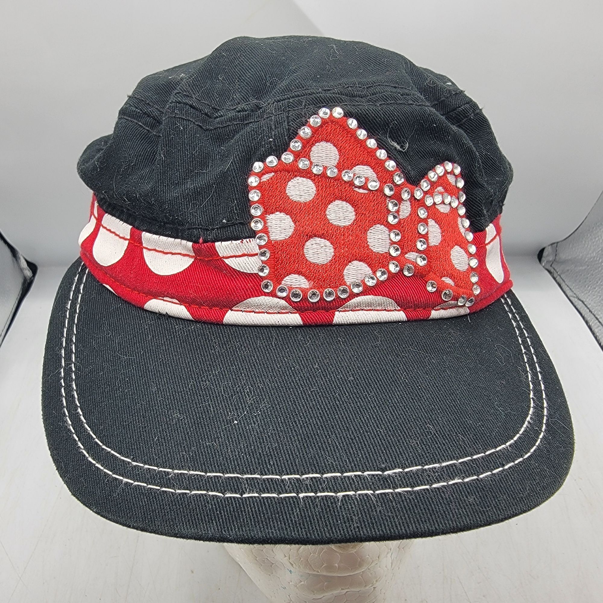 Disney Disney Parks Adults Black Red Polka Dot Rhinestone Minnie Mo Size ONE SIZE - 1 Thumbnail