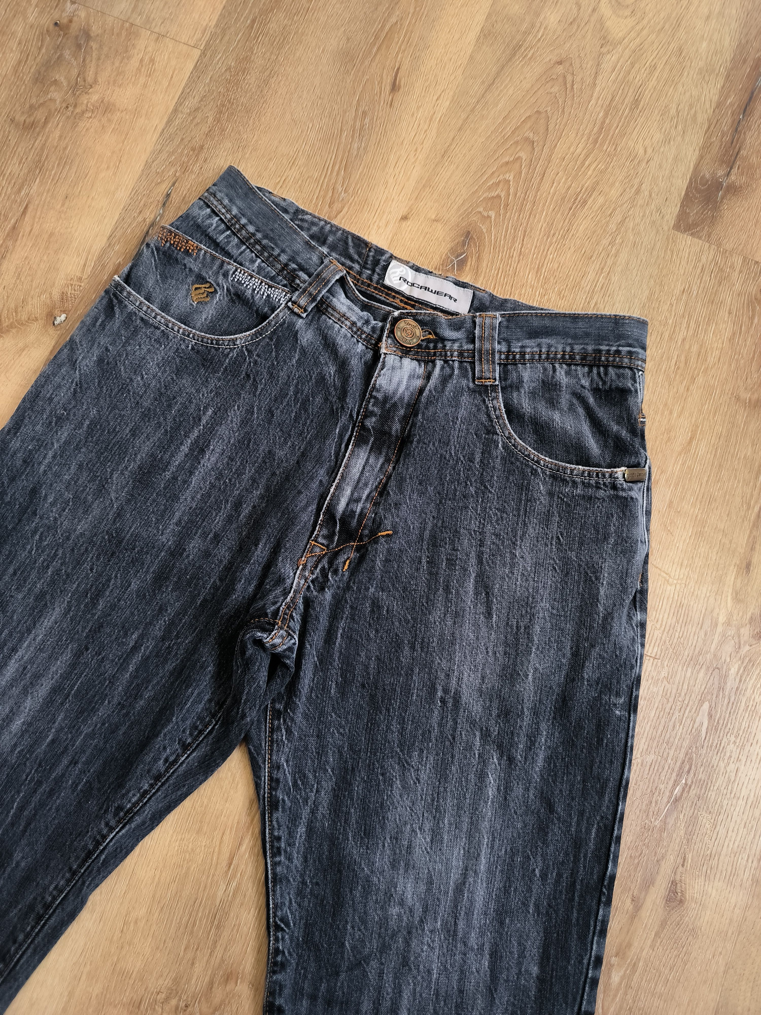 Rocawear RocaWear Vintage Denim Pants Logo Baggy Size US 34 / EU 50 - 4 Thumbnail
