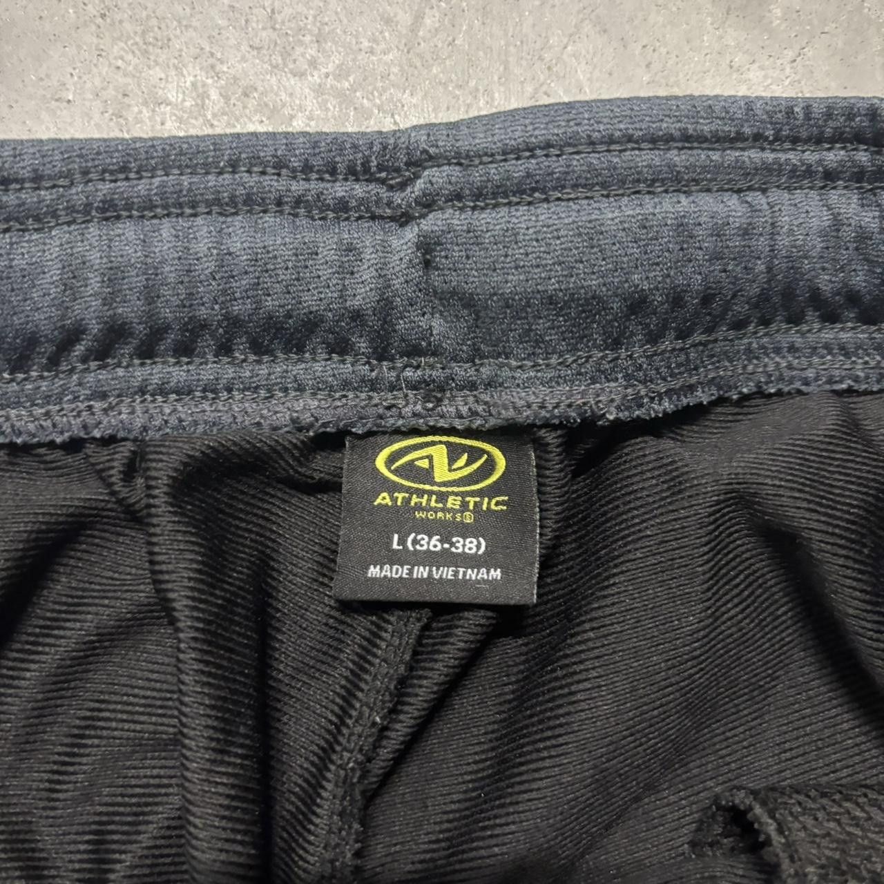 Japanese Brand × Vintage Crazy Vintage Y2K/2000s Black Streetwear Drill Essential Track Pants! Size US 32 / EU 48 - 6 Thumbnail