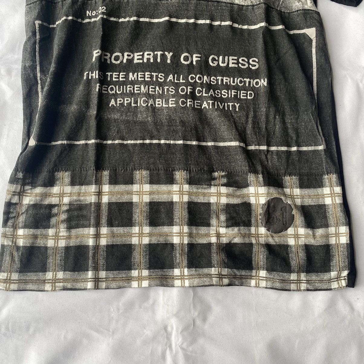 Guess × Japanese Brand GUE$$ California Poem Raw Stitches Tees Size US M / EU 48-50 / 2 - 7 Thumbnail