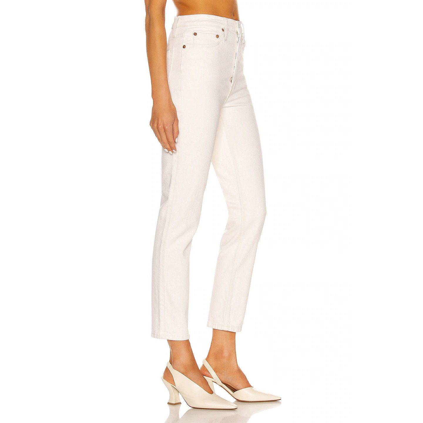 RE/DONE Re/Done 90s High Rise Ankle Crop Jeans Size 30" / US 8 / IT 44 - 5 Thumbnail