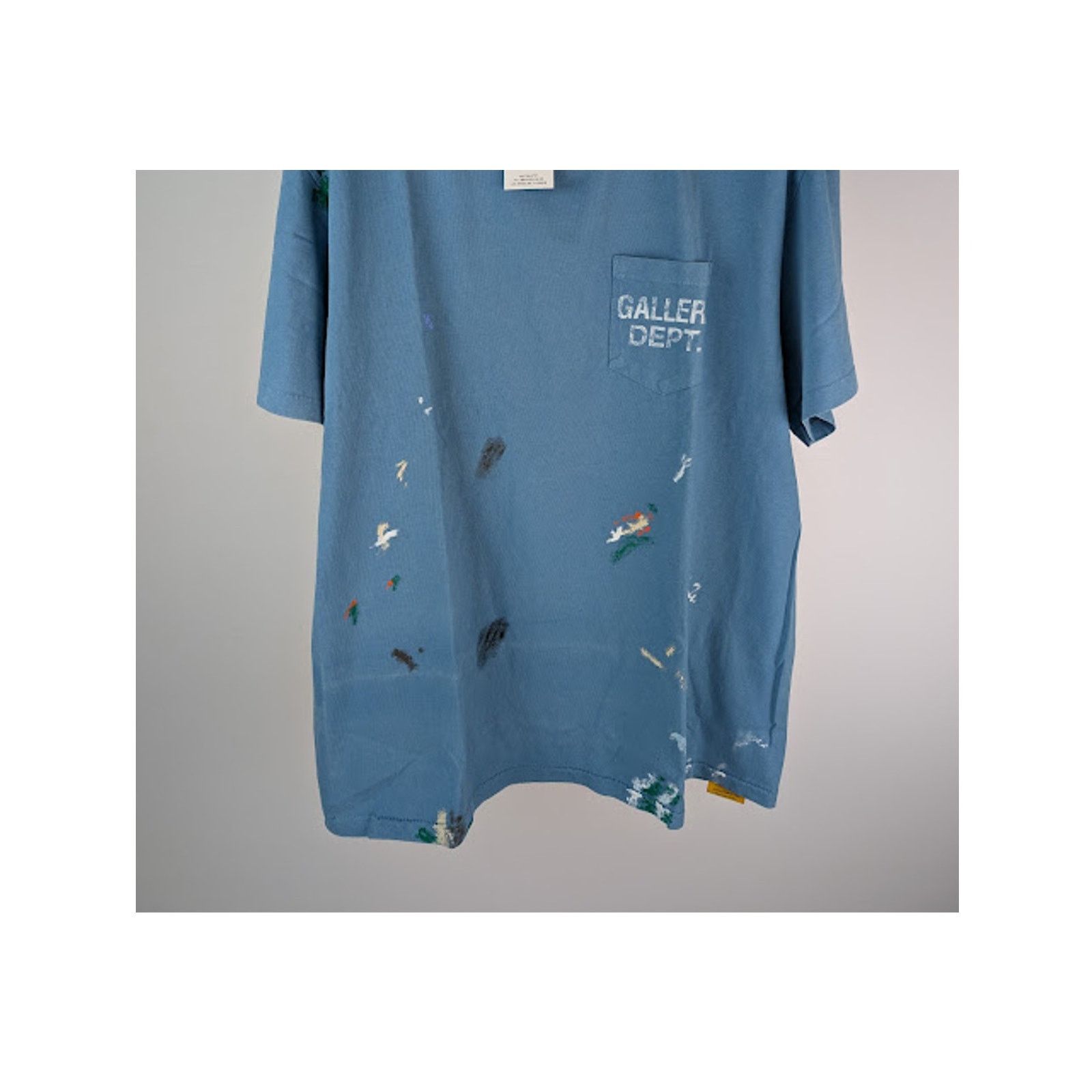 Gallery Dept. o1rshd1 Q:2 / Vintage Logo Painted T-Shirt in Dusty Blue Size US XXL / EU 58 / 5 - 2 Thumbnail