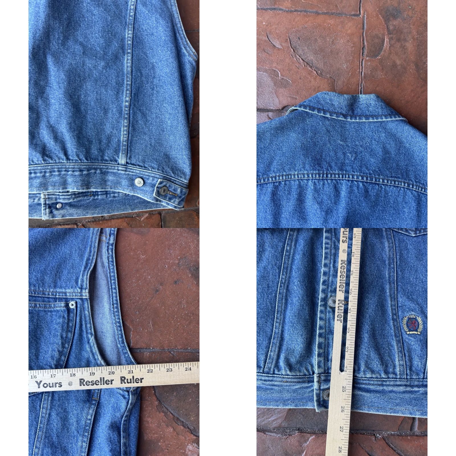 Tommy Hilfiger VINTAGE Tommy Hilfiger Denim Vest Mens Large Crest 90s Size US L / EU 52-54 / 3 - 8 Thumbnail