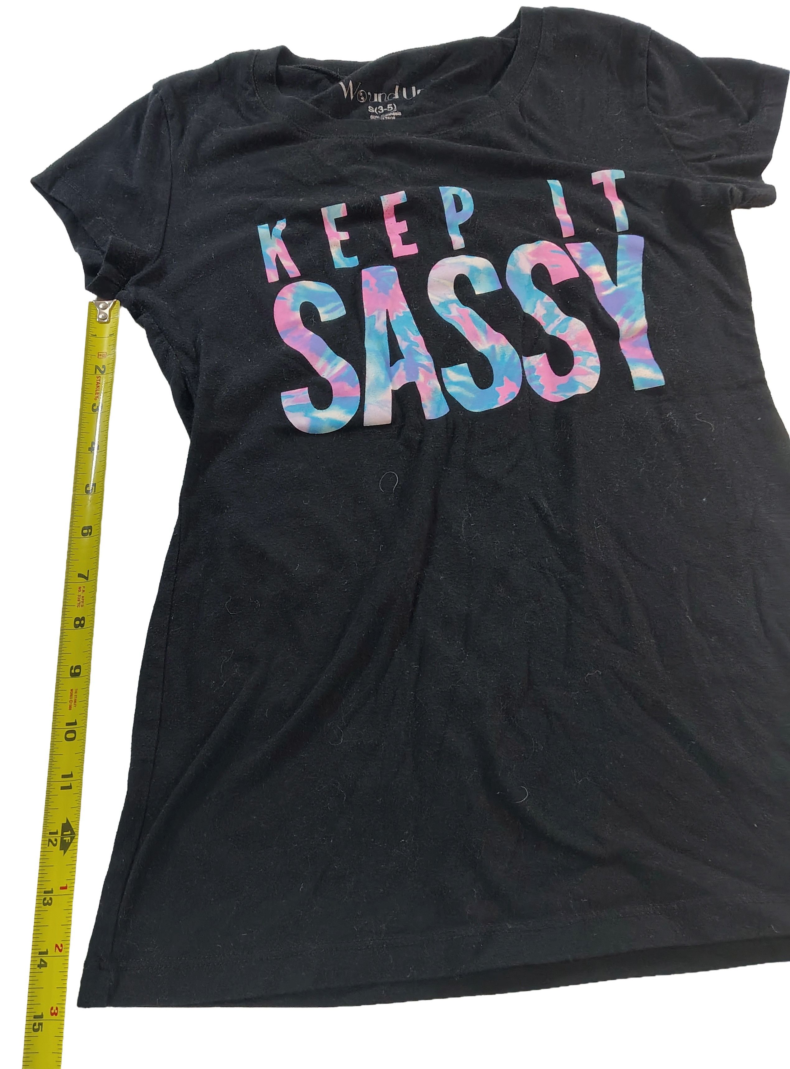 Other Women's Small Black "Keep It Sassy" Graphic T-Shirt Size S / US 4 / IT 40 - 3 Thumbnail