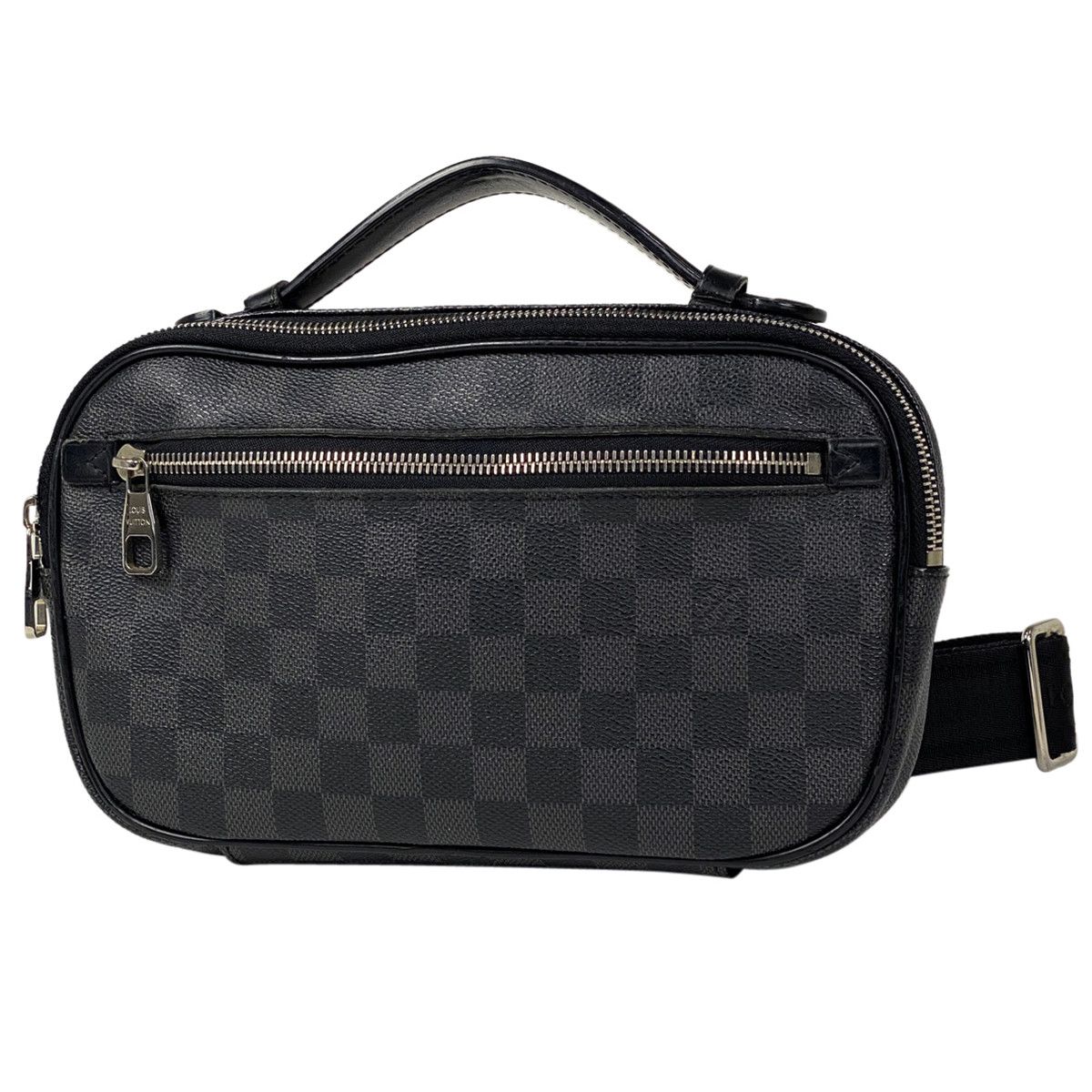 LOUIS VUITTON Damier Graphite Bumbag Yellow 1292802