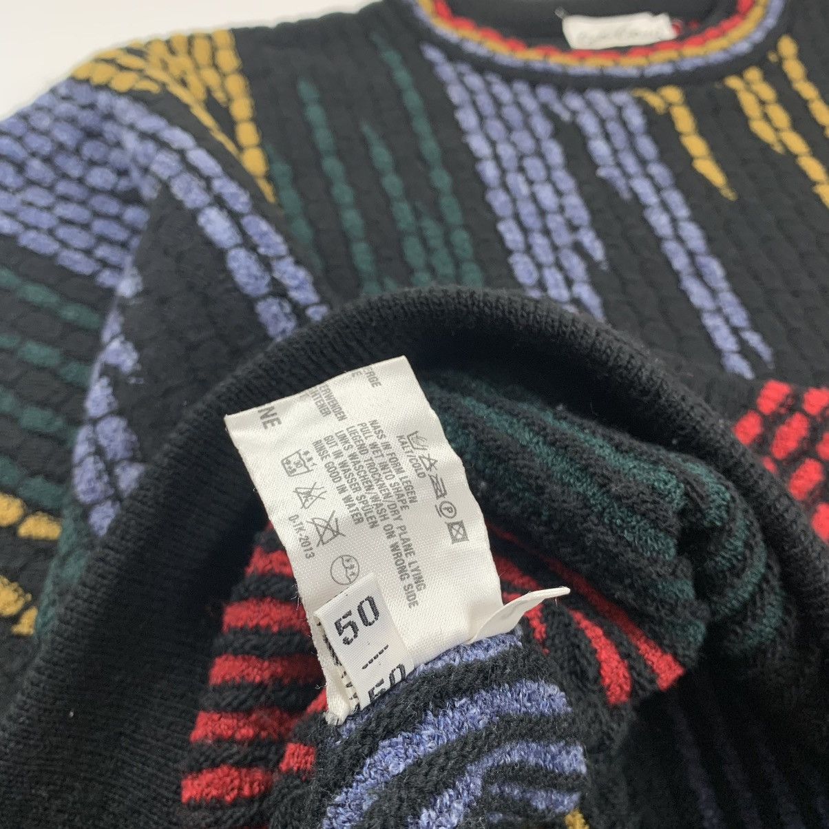 Carlo Colucci × Vintage Carlo Colucci multicolour knitwear sweater Size US L / EU 52-54 / 3 - 4 Thumbnail