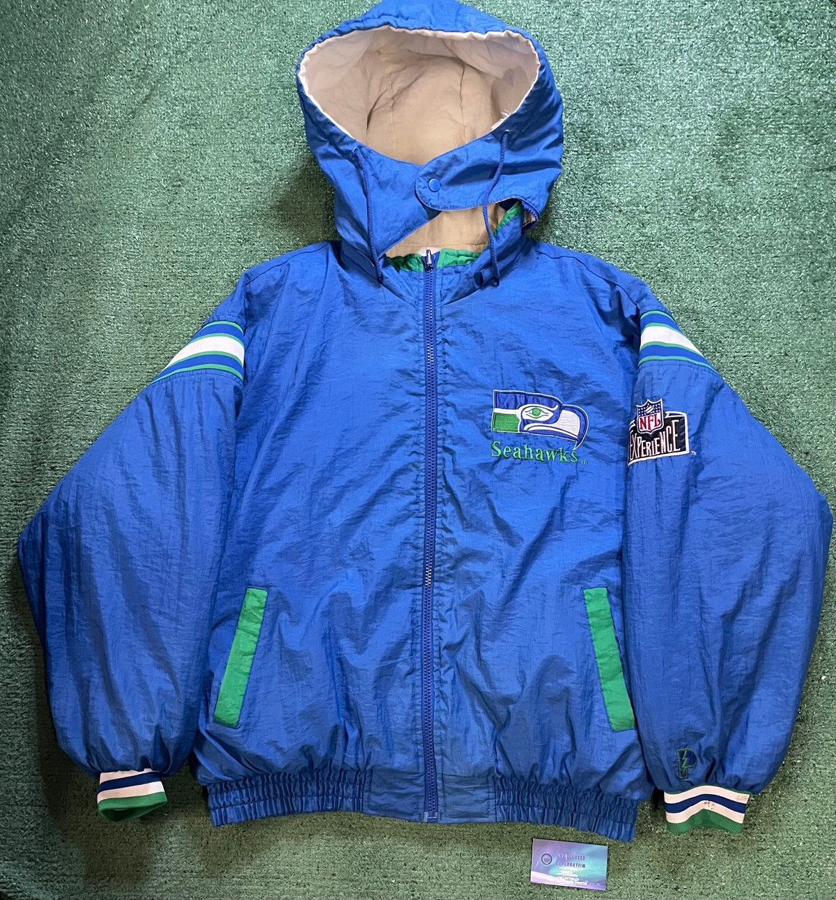 Pro Player Vintage 1990s Seattle Seahawks reversible pro player Jacket Size US XL / EU 56 / 4 - 1 Thumbnail