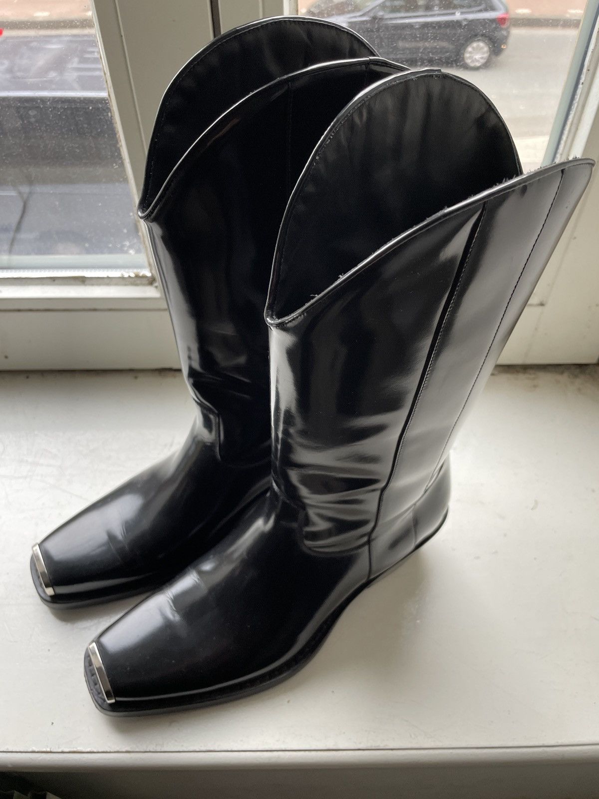 Calvin klein metal boots deals