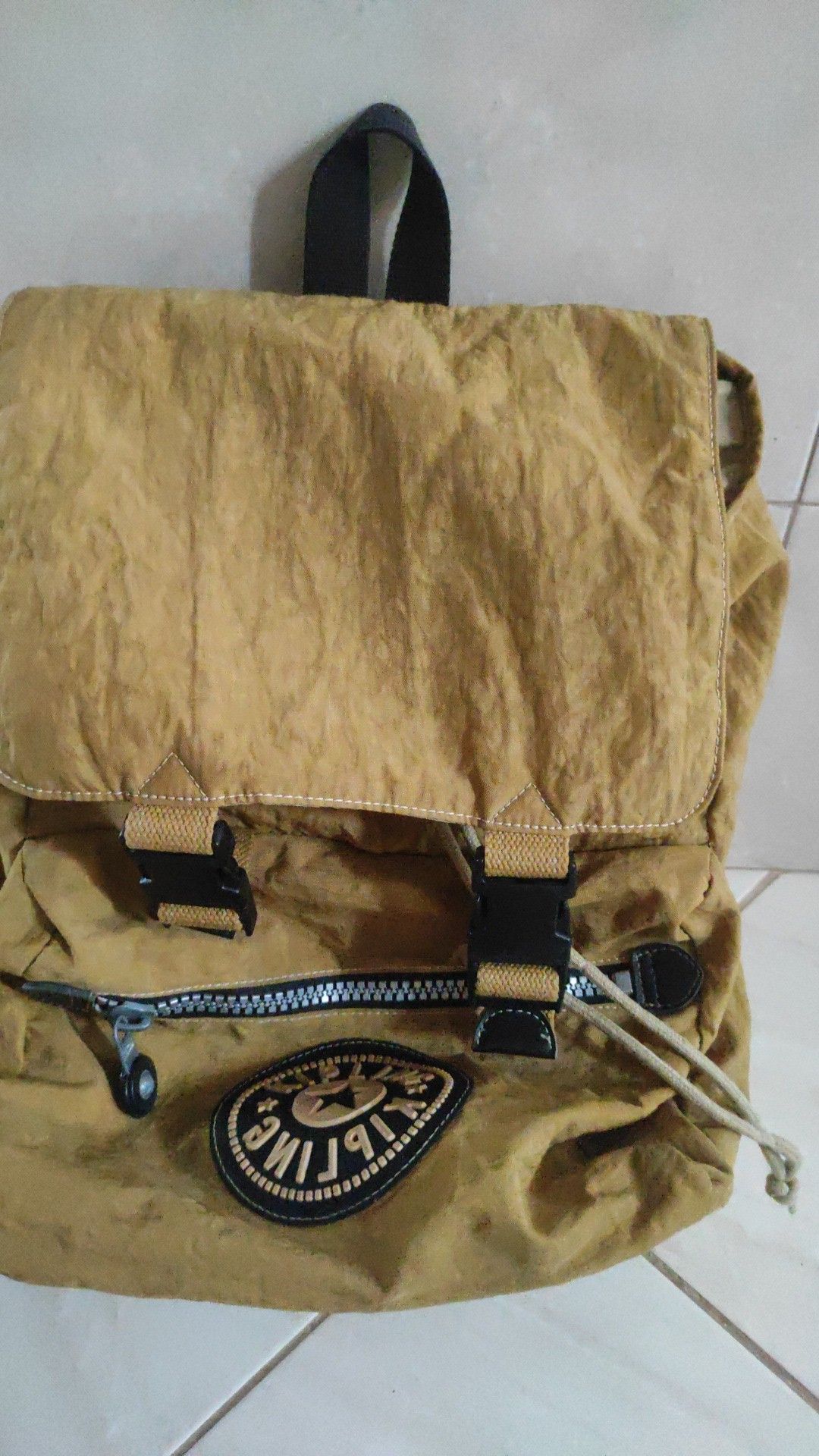 Other kipling Backpack Yellow Zipper Pockets Drawstring Tops Size ONE SIZE - 15 Thumbnail