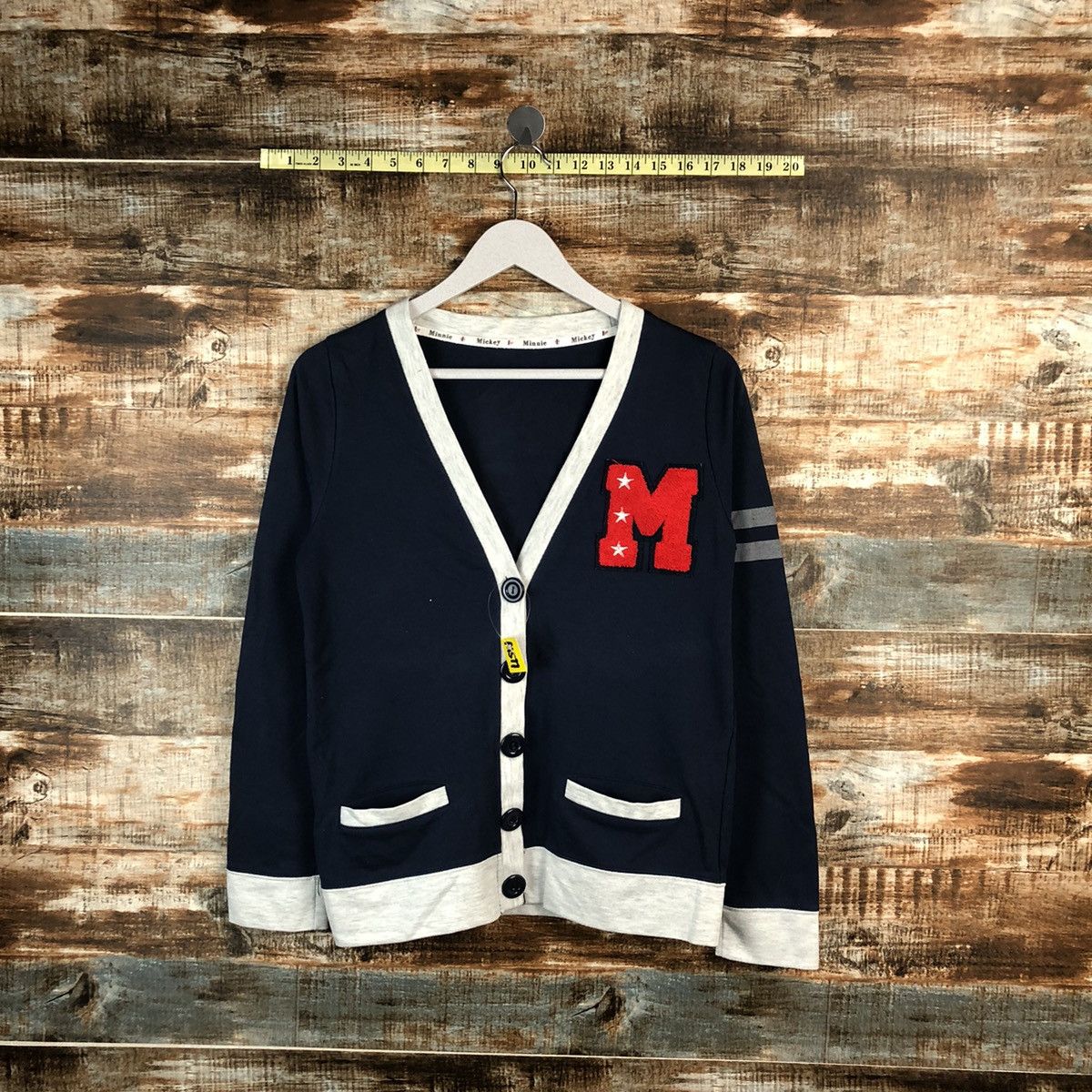 Disney × Mickey Mouse Mickey Mouse Dark Blue Cardigan Knitwear #A1577 Size S / US 4 / IT 40 - 3 Thumbnail