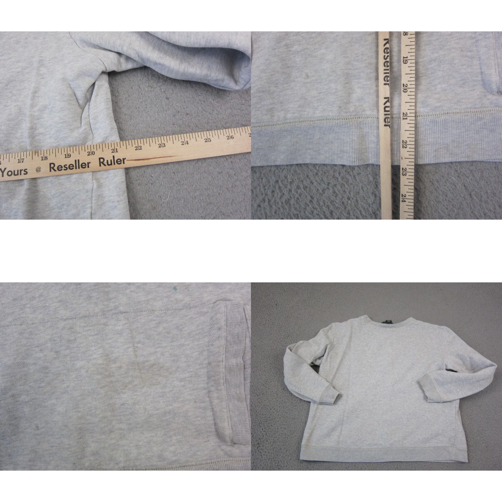 Ralph Lauren VINTAGE Lauren Ralph Lauren Sweatshirt Mens XL Gray Fleece 90s Logo Pockets 90s Mens XL Gray Sweatshirt Size US XL / EU 56 / 4 - 8 Thumbnail