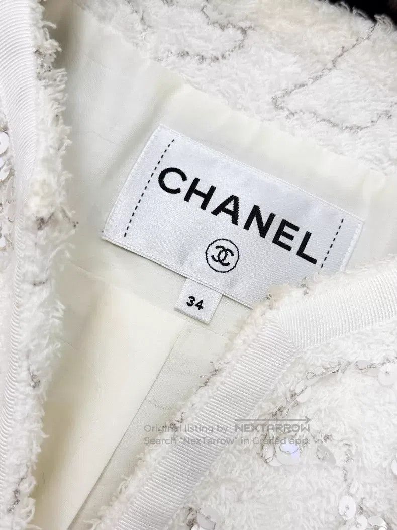 Chanel Chanel Full-body embroidered beads glazed gold buckle silh Size XXS / US 00 / IT 34 - 5 Thumbnail