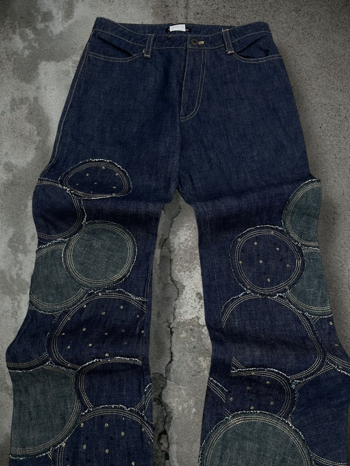 Tornado Mart Vintage Rare Japan Designer Garde Collective Art Patch Denim Size US 28 / EU 44 - 4 Thumbnail