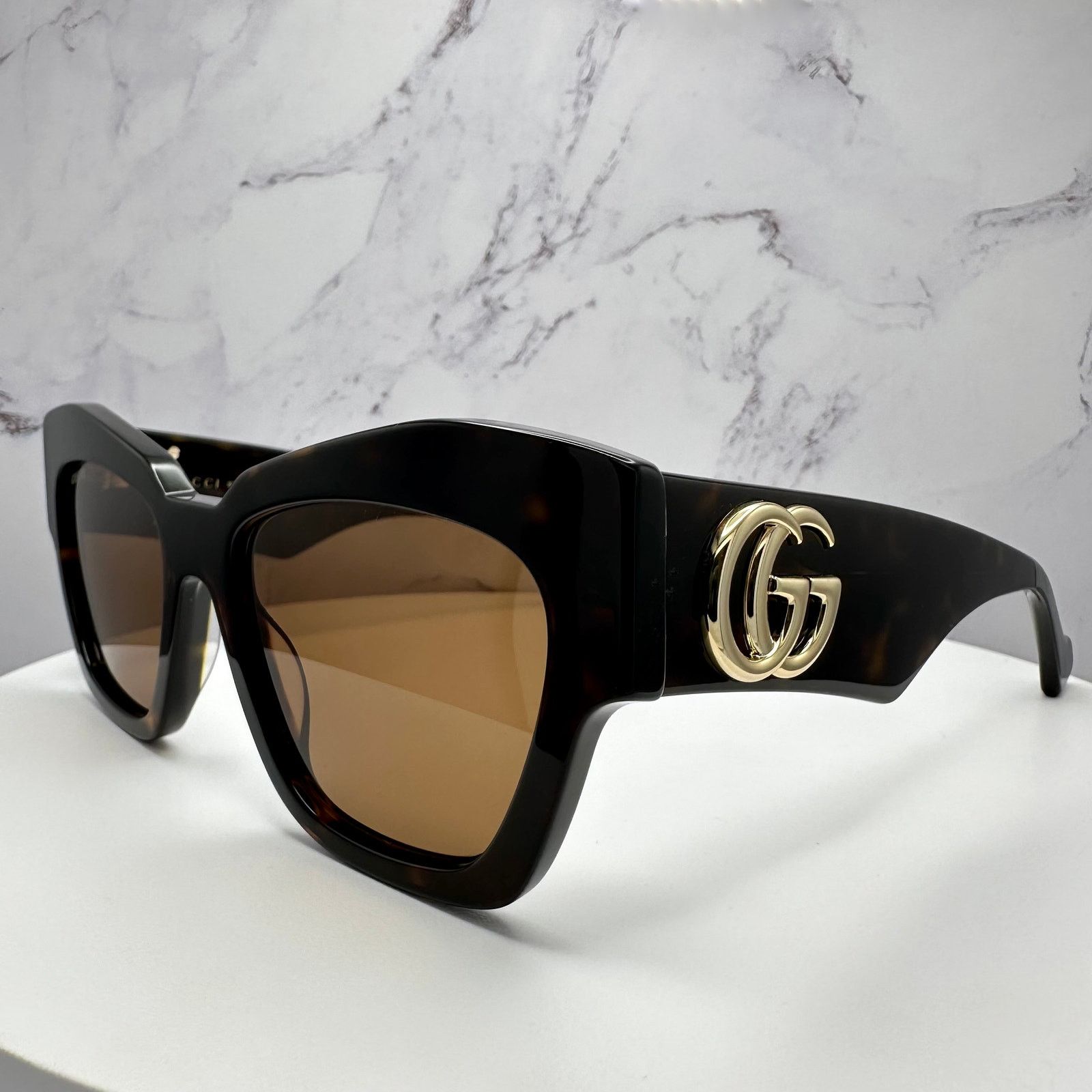 Gucci New Gucci Sunglasses Brown Size ONE SIZE - 10 Thumbnail