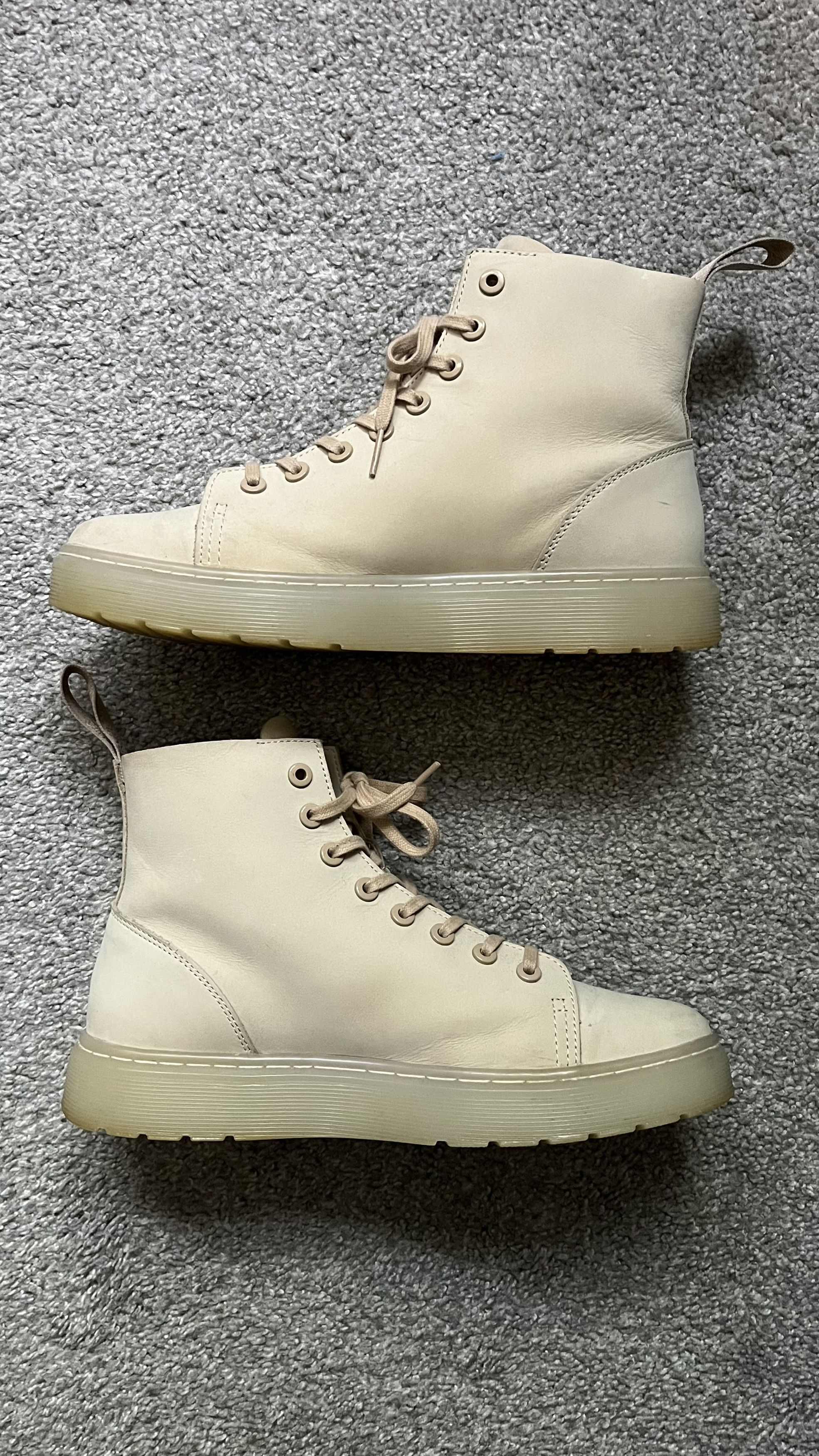 Dr. Martens Dr. Martens Talib Boots Mens 8 Soft Leather Beige Size US 8 / EU 41 - 4 Thumbnail