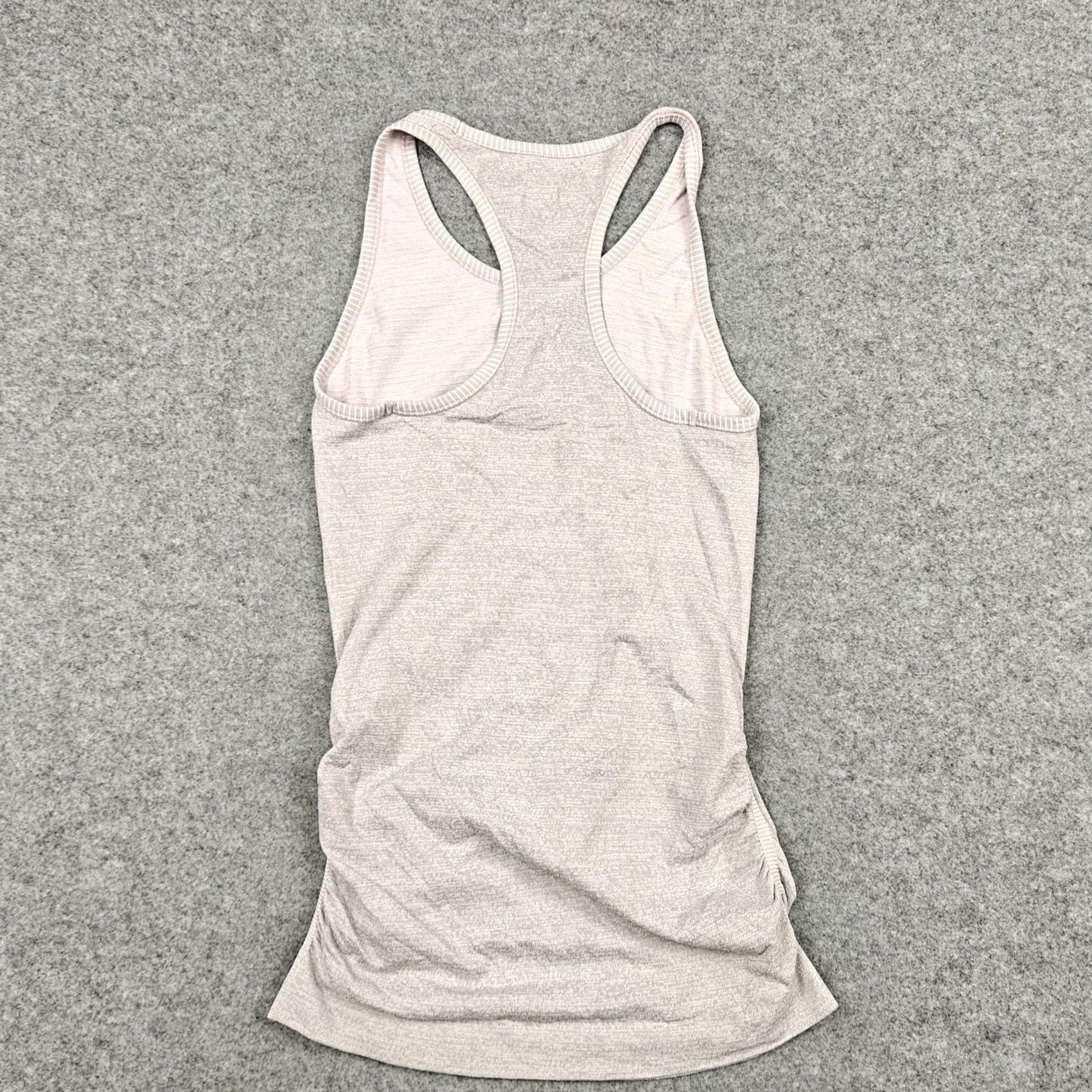Athleta VINTAGE Athleta Tank Top Womens XS Gray Racerback Ruched Side Athletic Yoga Workout Size XS / US 0-2 / IT 36-38 - 4 Thumbnail