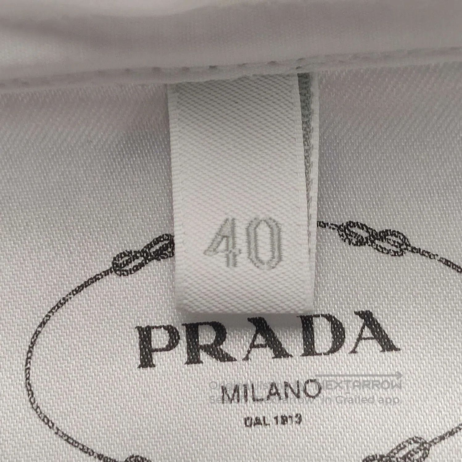 Prada Prada Long Sleeve Shirt with Tie . Size M / US 6-8 / IT 42-44 - 5 Thumbnail