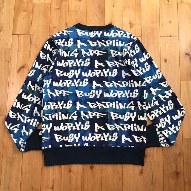 Bape BAPE GRAFFITI CHECK sweat shirt a bathing ape Size US S / EU 44-46 / 1 - 3 Thumbnail