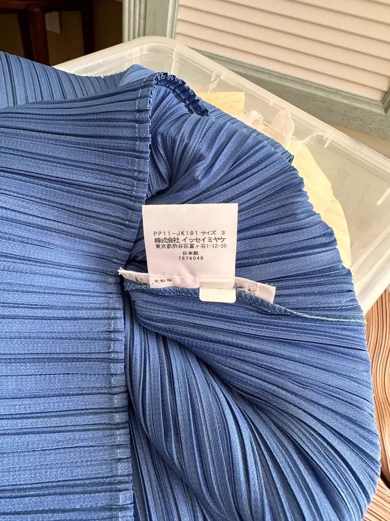Issey Miyake issey miyake size:one size Blue short-sleeved top 2505-Nex Size XXS / US 00 / IT 34 - 8 Thumbnail
