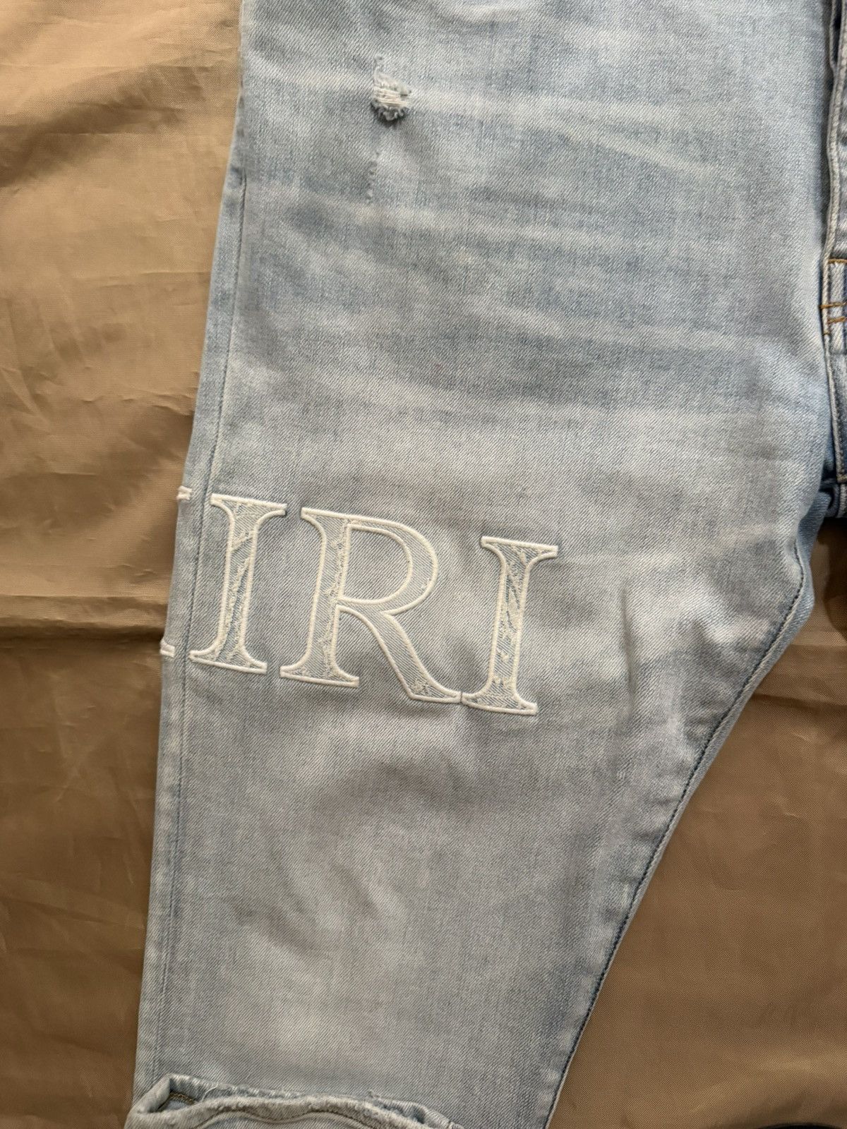 Amiri AMIRI Blue Bandana Jacquard Logo Jeans size 36 Size US 36 / EU 52 - 3 Thumbnail