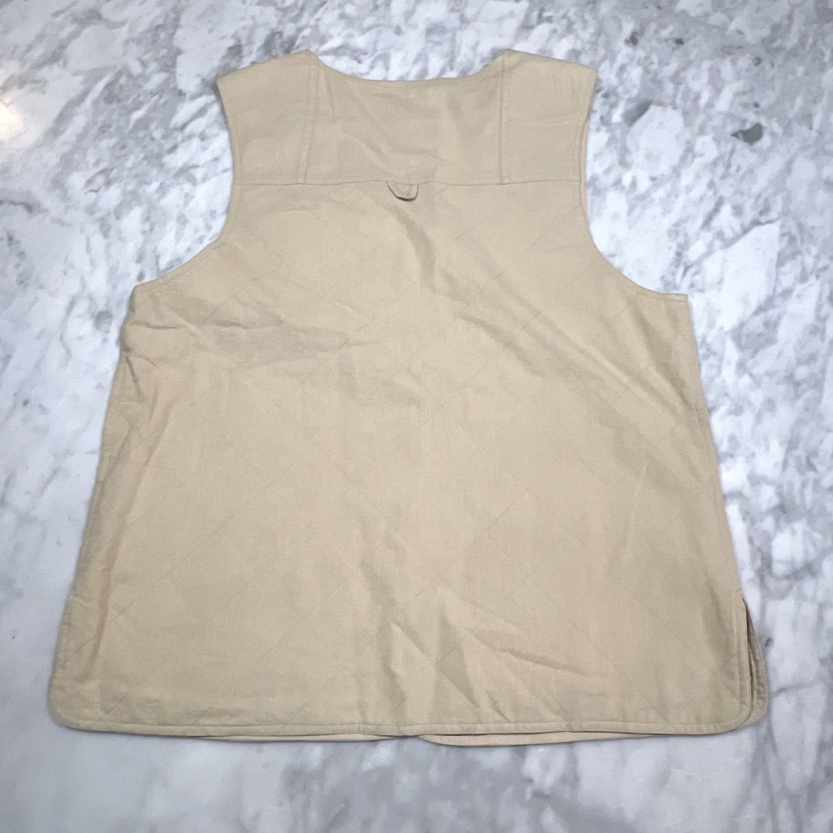 Orvis Orvis Vest Womens M Cotton Lightweight Safari Utility 4 Button Beige Size M / US 6-8 / IT 42-44 - 3 Thumbnail