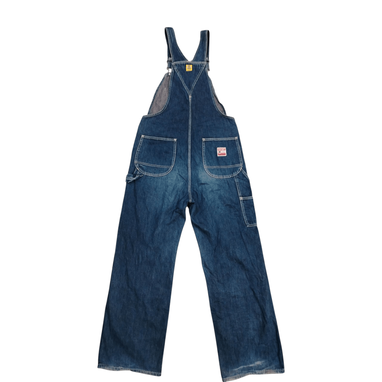 Wrangler Vintage 80s Overall Wrangler Blue Bell Size US 33 - 2 Thumbnail