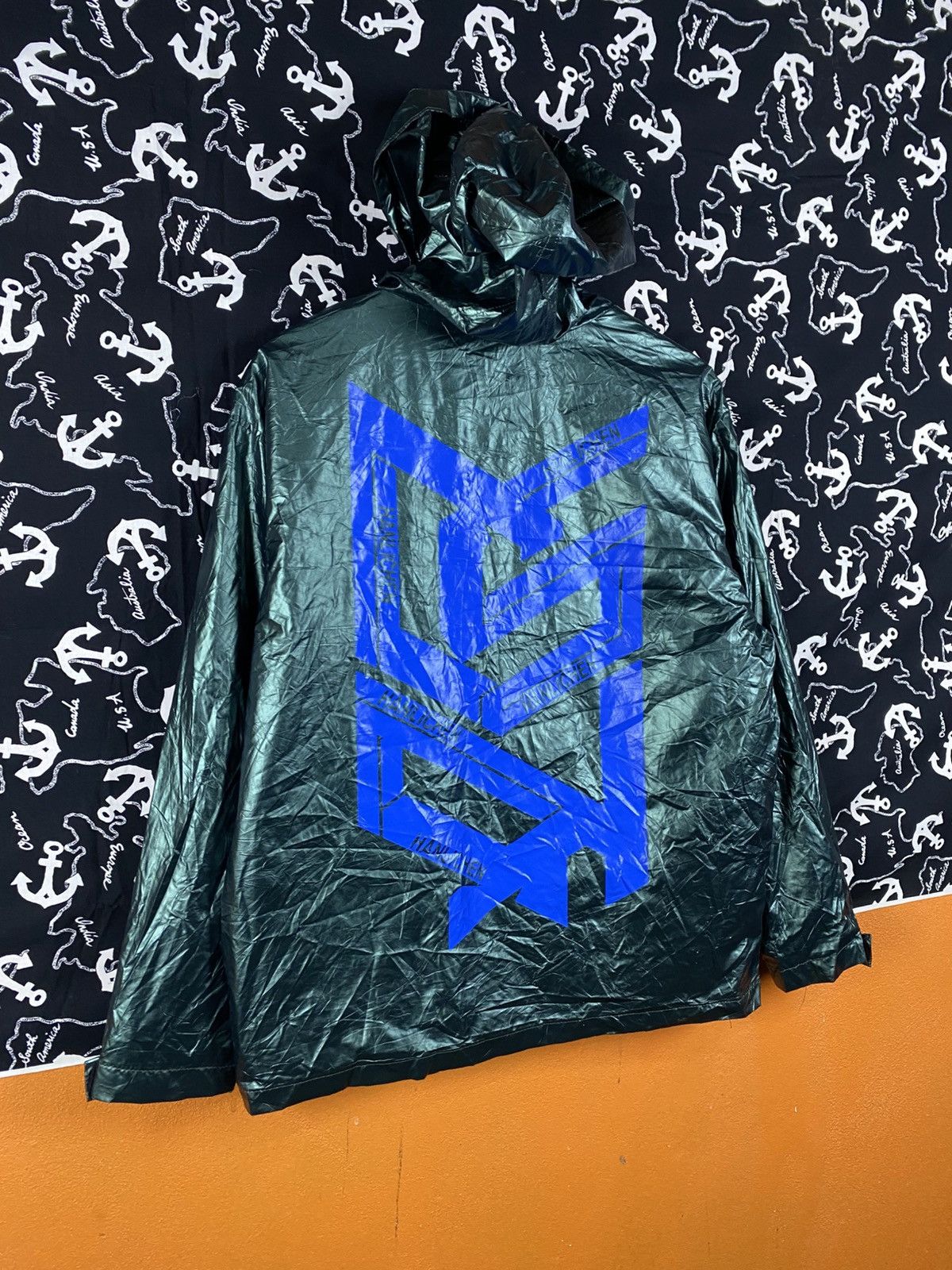 Japanese Brand Lucky Five Designer Metallic Hooded Jacket Lightweight ZipUp Size US M / EU 48-50 / 2 - 11 Thumbnail
