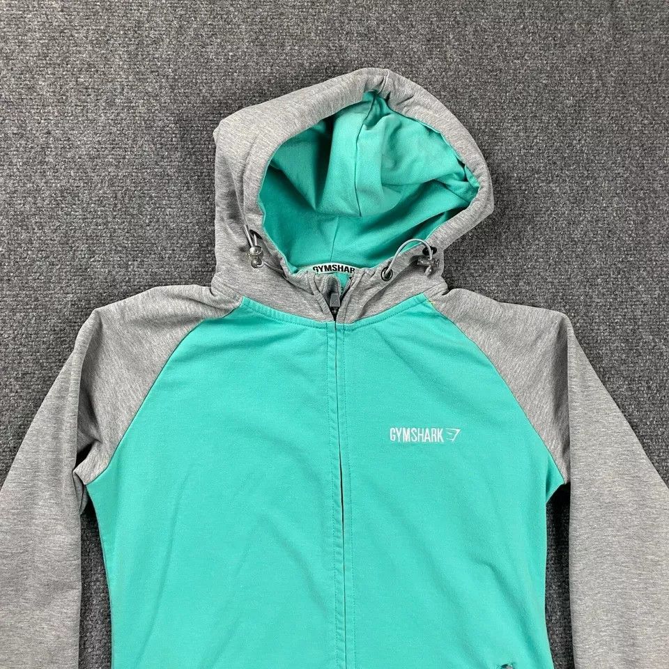 Gymshark Gymshark Hoodie Womens Small Full Zip Drawstring Polyester Size S / US 4 / IT 40 - 2 Thumbnail