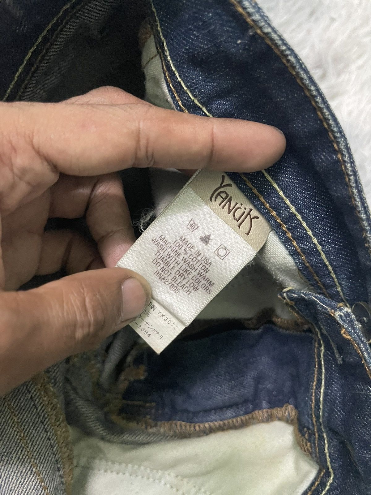 Vintage 90s YANUK FLARE DISTRESSED JEANS RARE DESIGN Size US 31 - 12 Thumbnail